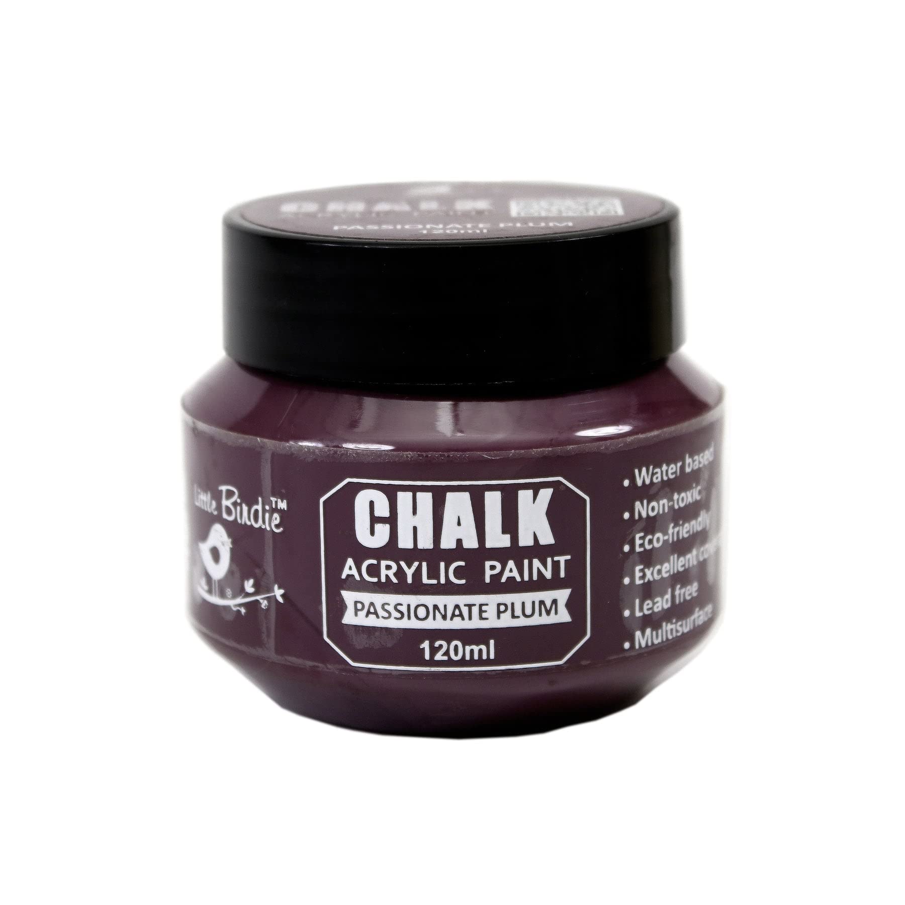 Itsy Bitsy- Home Decor Chalk Acrylic Paint 120Ml - Passionate Plum
