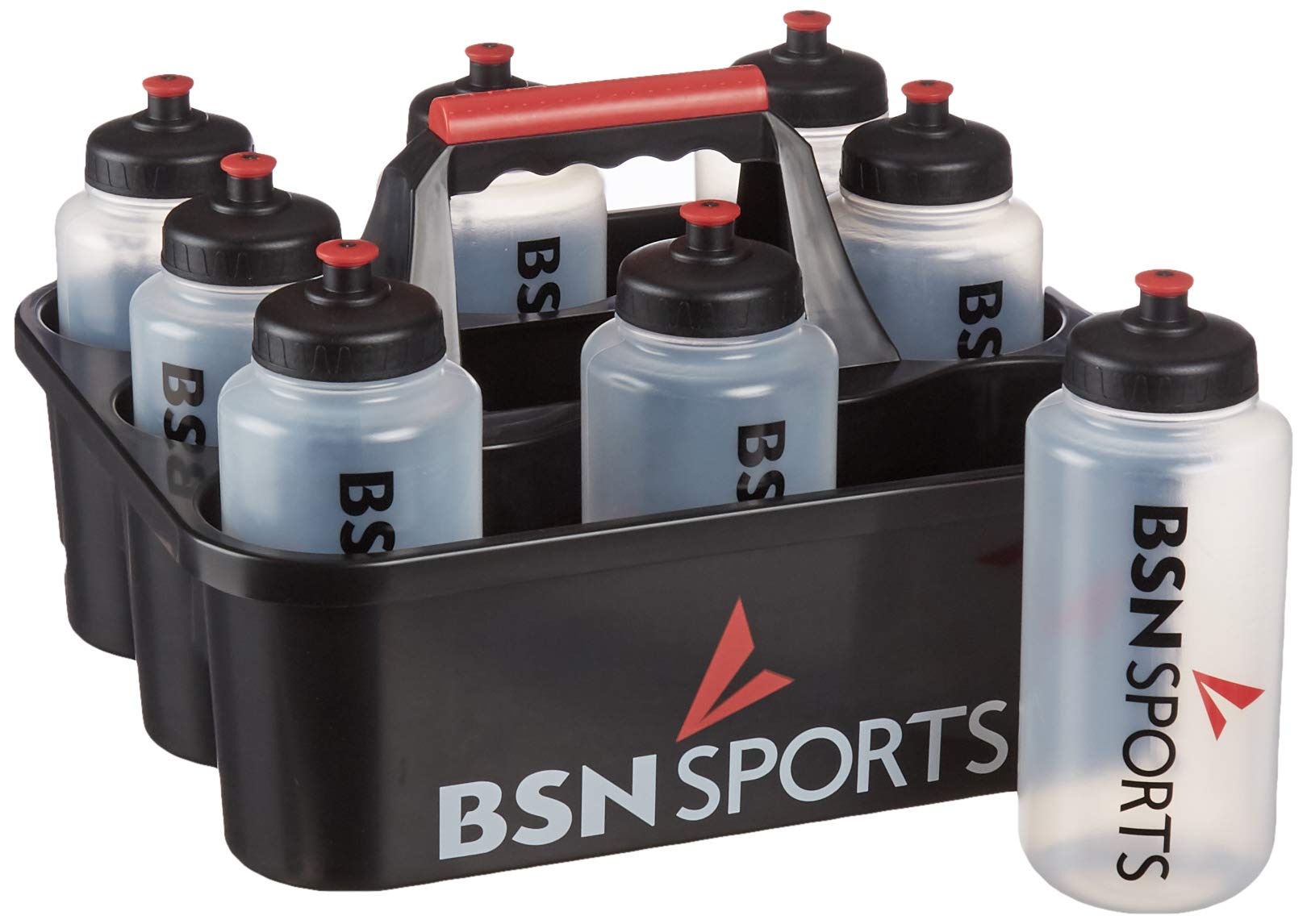 BSN Bottle Carrier for 8 Qt Bottles, Black, Model 1379309, Durable Polyvinyl Chloride