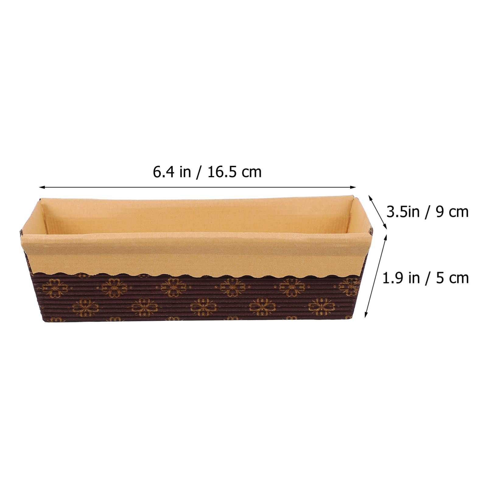 Alipis 25Pcs Paper Bread Loaf Pan Paper Baking Pans Disposable Corrugated Recyclable Bakery Pastry Pans For Quick Bread Small Pu