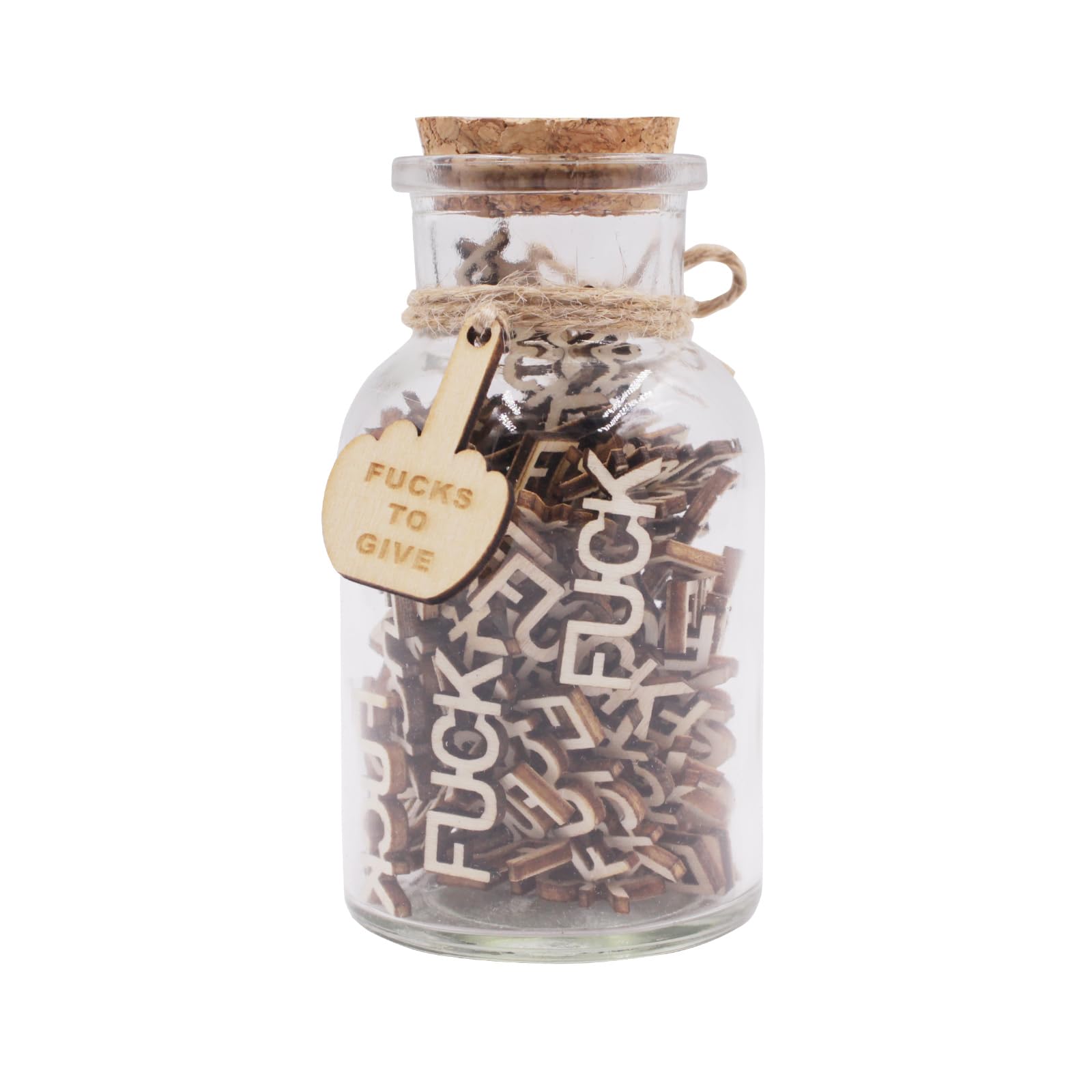 suokuomax Fuck to Give(8oz),Jar of Fuck Gift Jar,Give a Fuck in a Bottle Gag Gift Birthday,Holiday, Halloween Decorations Christ