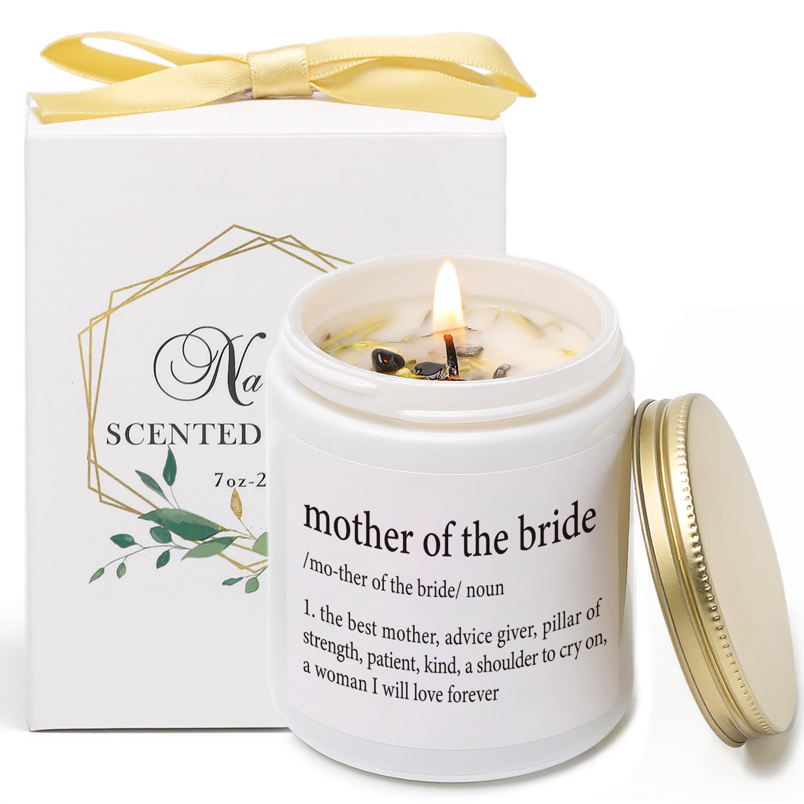 Mother of The Bride Candle, Wedding Gift for Mother of The Bride, Wedding Gifts for Mother-in-Law, Vanilla & Lavender Scented Ca