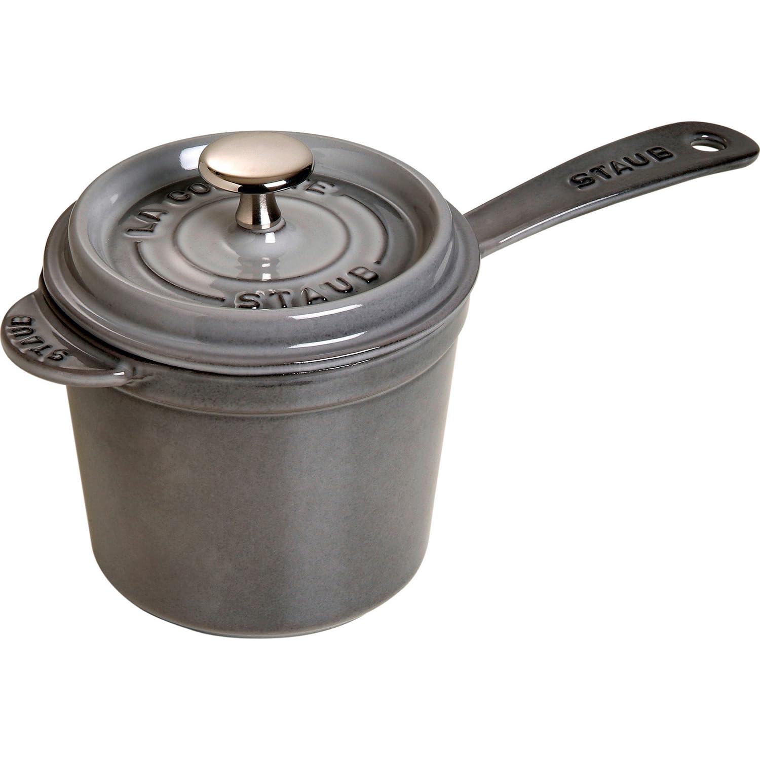 Staub Fonte Sauce Pot, CastIron, Graphite Grey, 18 Cm