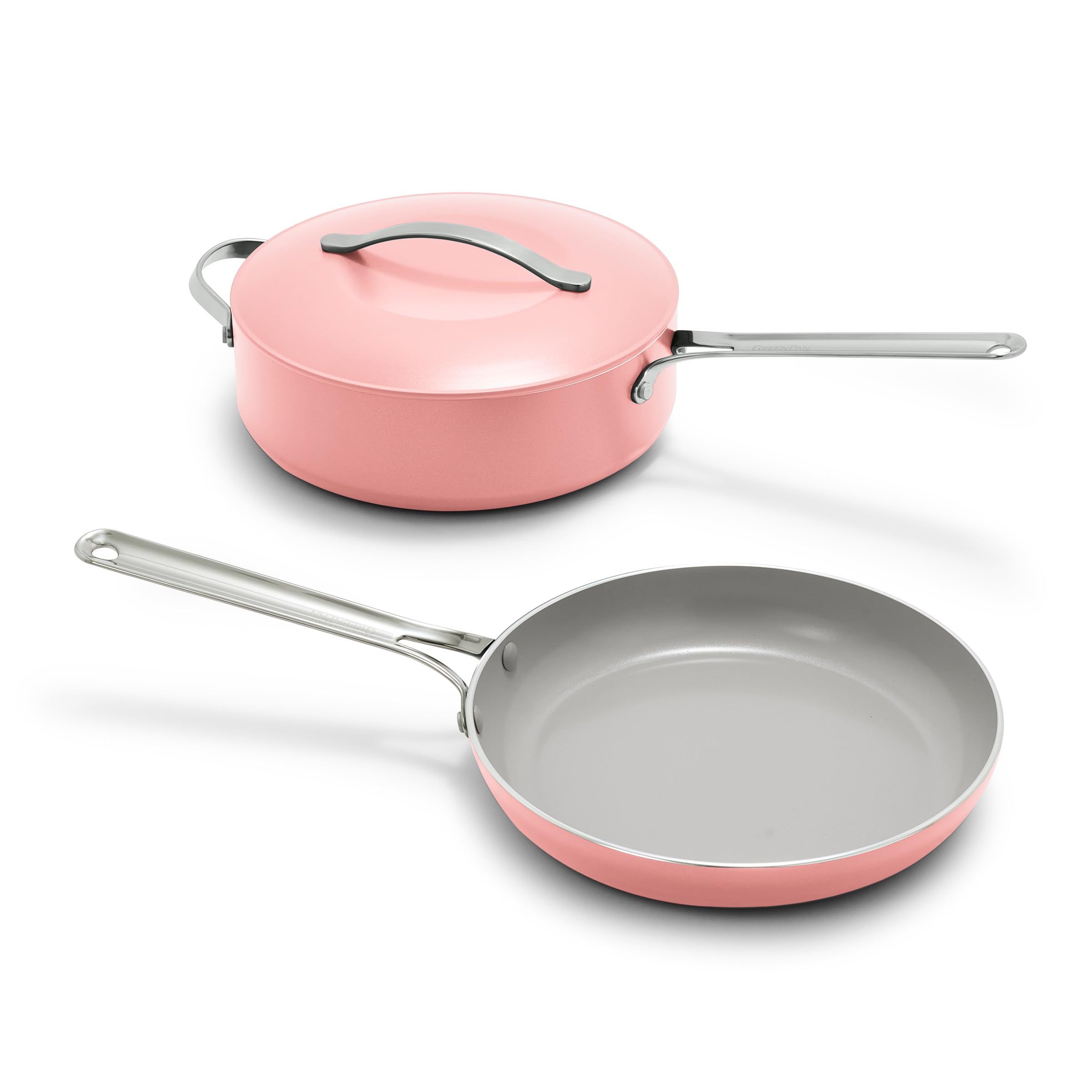 GreenPan Nova 10    Frying Pan Skillet and 4.37QT Saut   Pan with Lid, Oprahs Favorite Things 2024, PFAS-Free Ceramic Nonstick, 