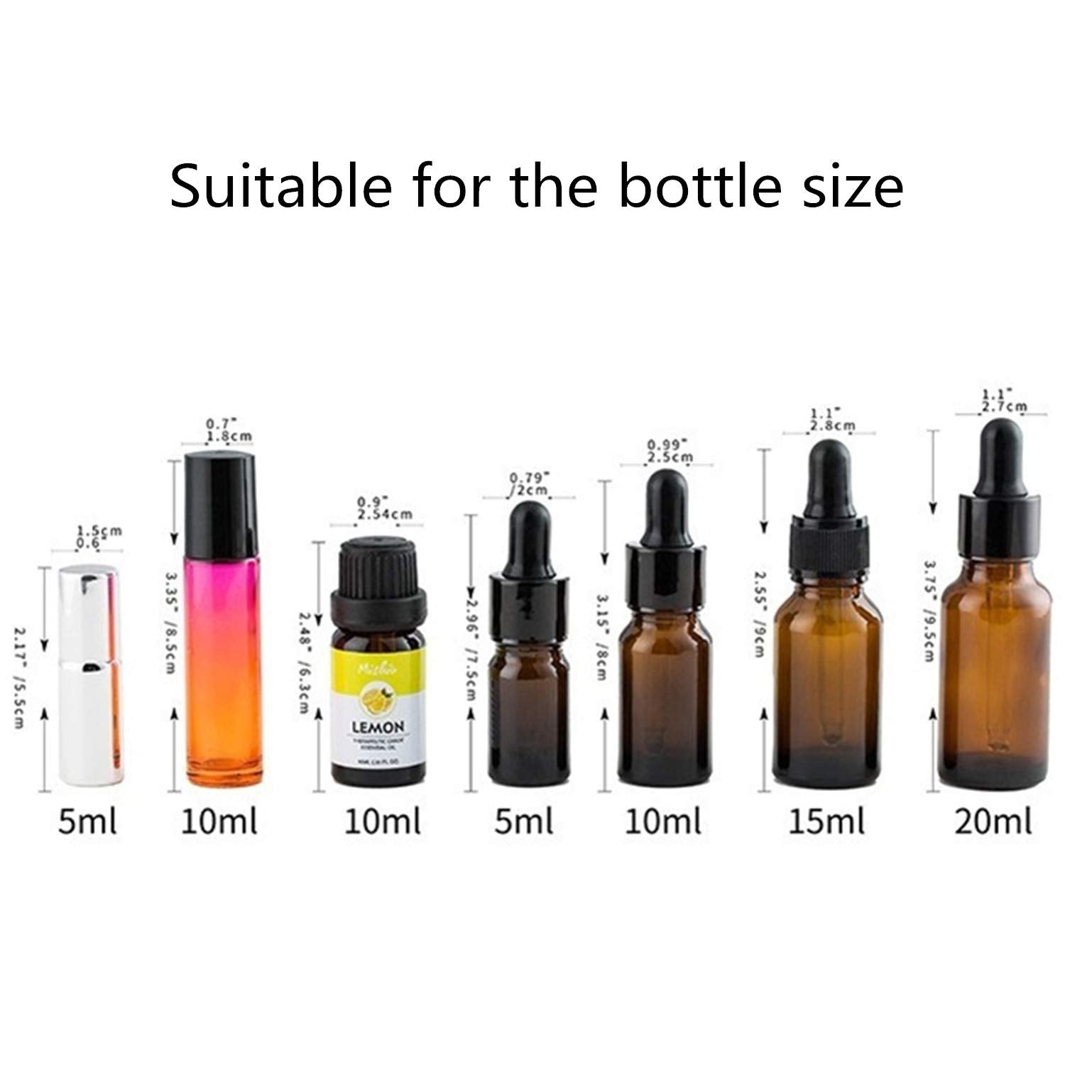HAN SHENG 8 Pcs Shelf Essential Oils Storage Racks Oil Bottles Expandable Essential Oil Holders Convenient Storage for Organizin
