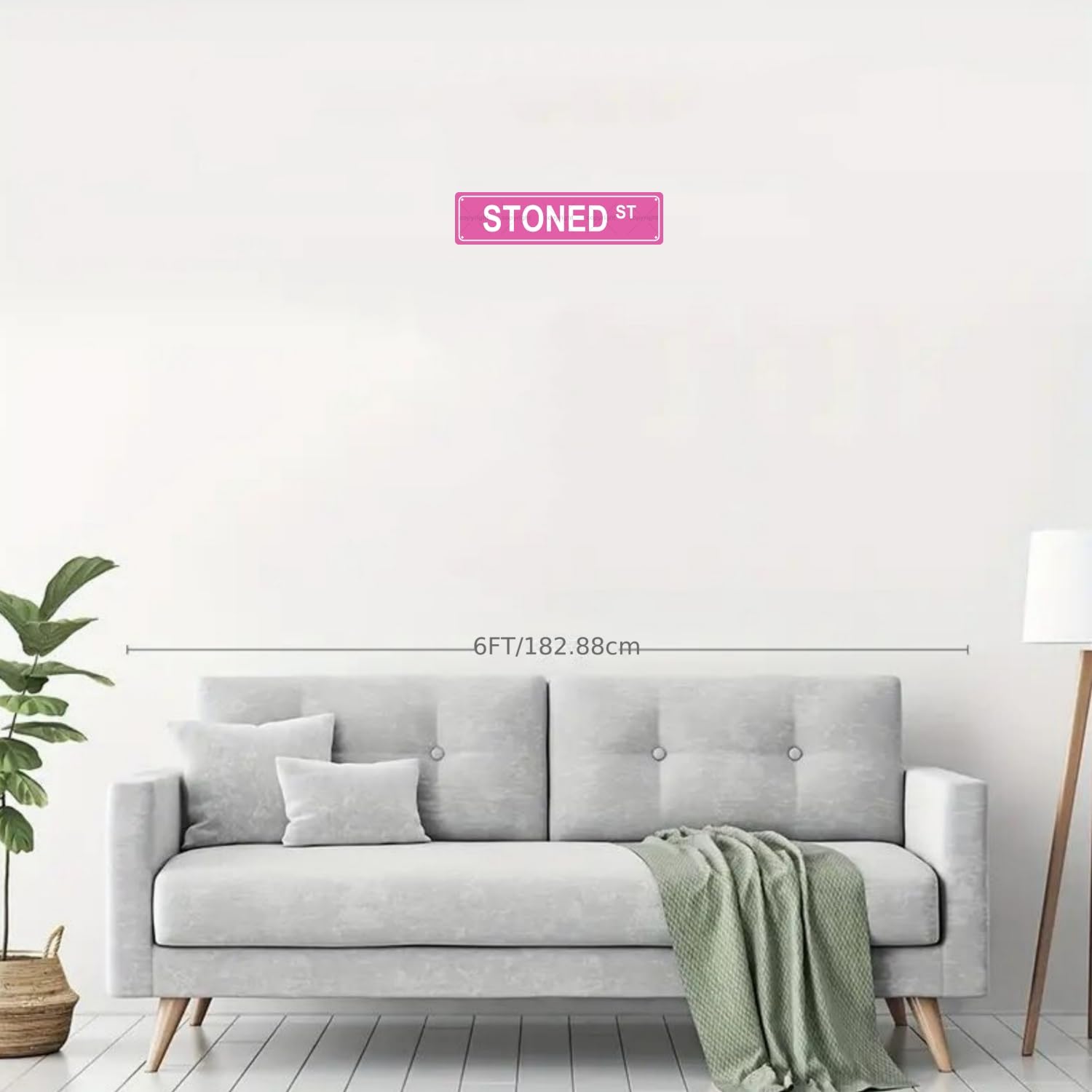 STONED ST MENTAL STATE Metal Tin Street Sign Bar Cafe Garage Cave Home Room Wall Bathroom Farmhouse Garden Porch Patio Decor, 16