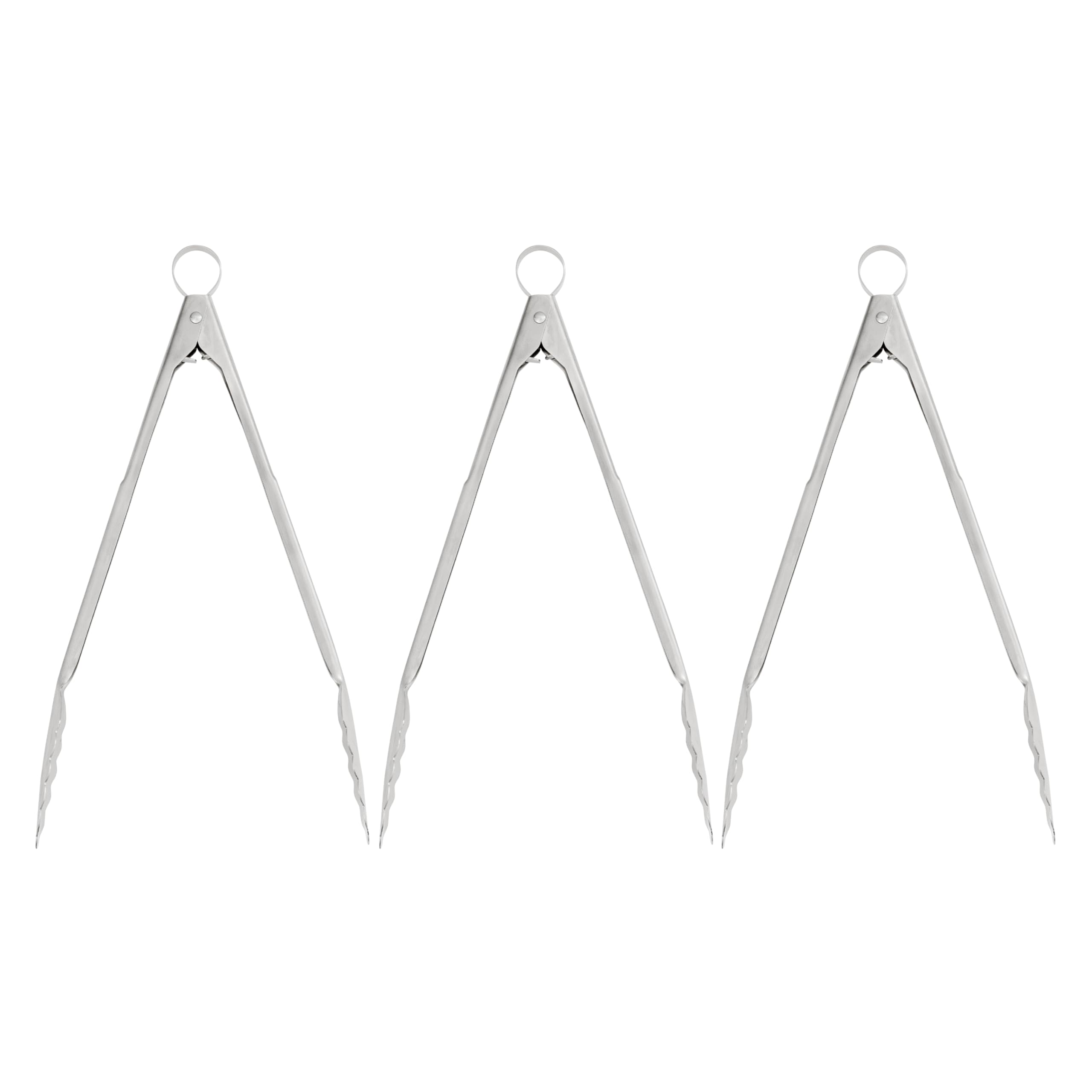 Cuisipro 12-Inch Stainless Steel Locking Tongs