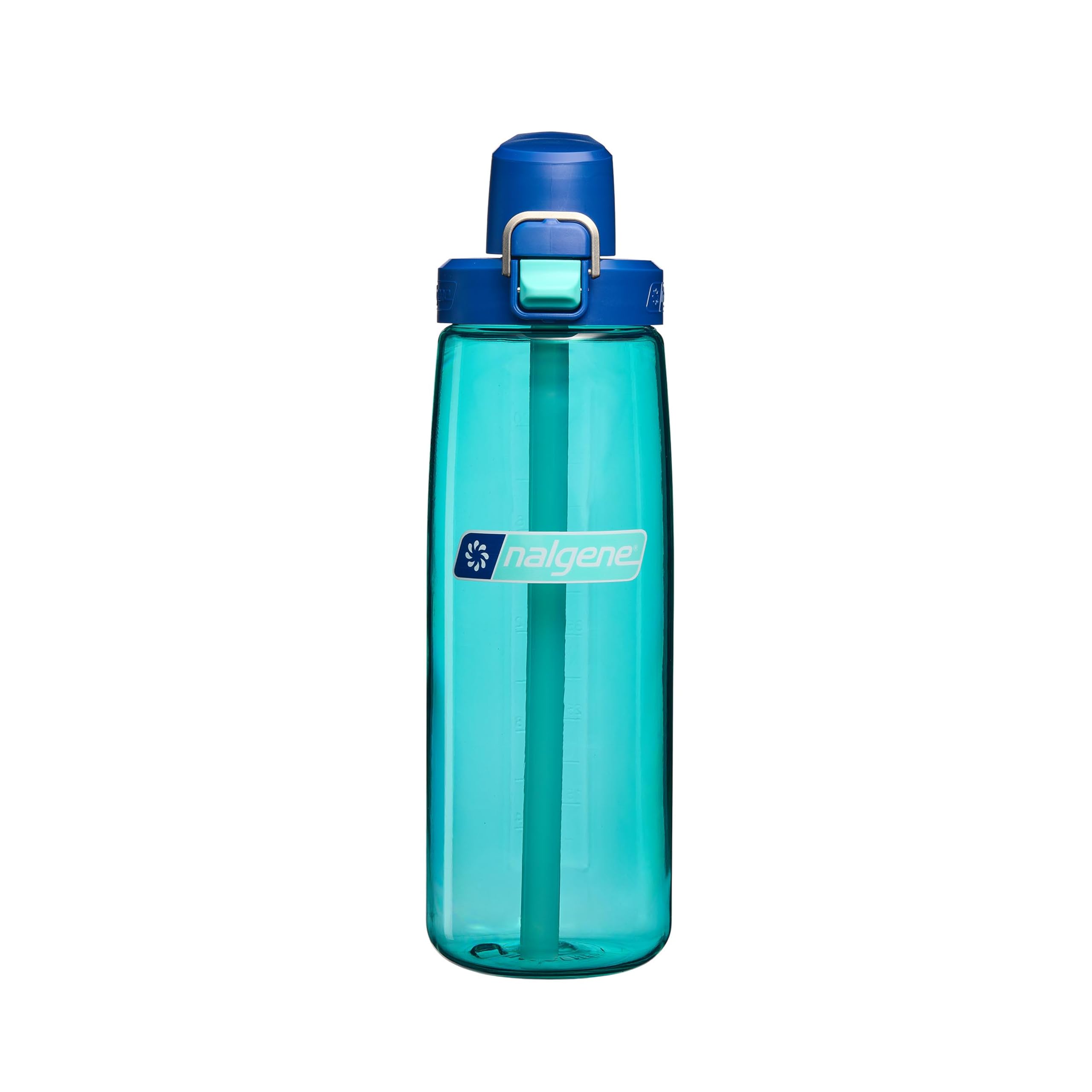 Nalgene 24 oz FreshFlow Straw Bottle, Blue Aqua