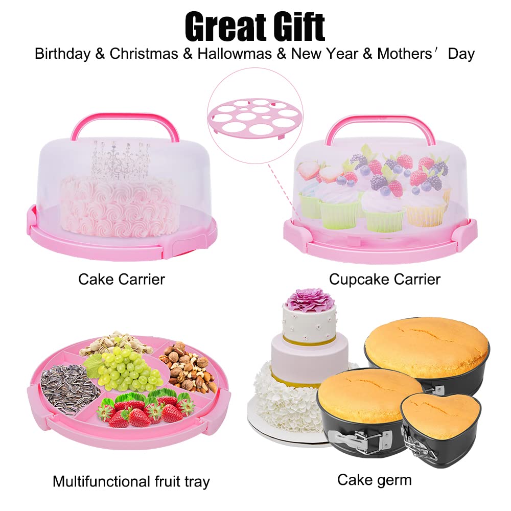 Cake Decorating Kit,635 Pcs Cake Decorating Supplies With 3 Springform Pan Sets Icing Piping Nozzles Cake Rotating Turntable Cak