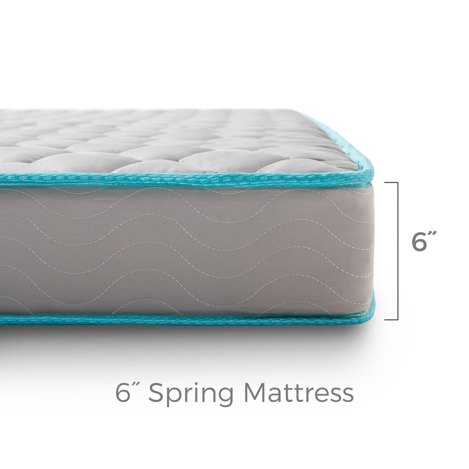 Linenspa 6 Inch Mattress - Firm Feel - Bonnell Spring With Foam Layer - Mattress In A Box - Youth Or Kids Bed - Guest Bedroom -