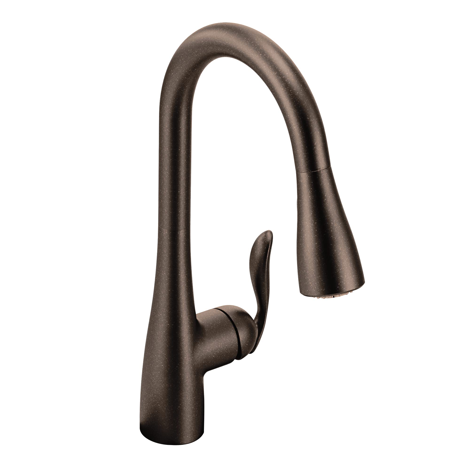 Moen Arbor Oil Rubbed Bronze One-Handle Kitchen Faucet With Pull Down Sprayer Featuring Power Clean, 7594Orb
