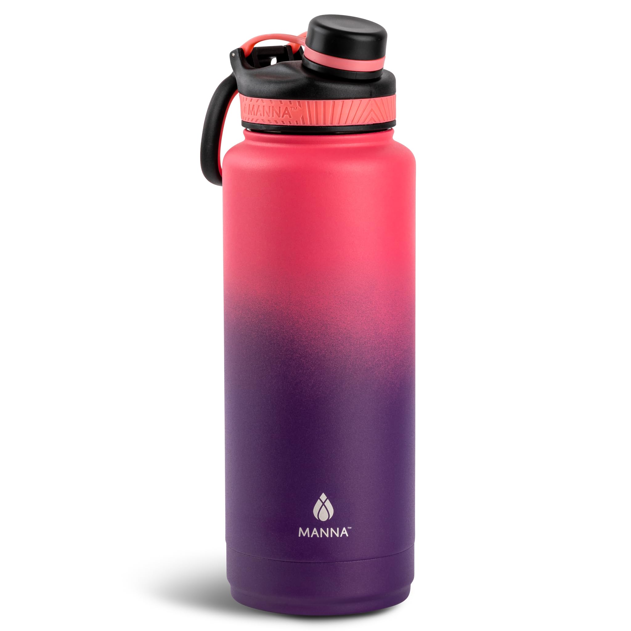 Manna Saratoga Doublewall Insulated Stainless Steel Bottle  40 Oz  Berry Ombre