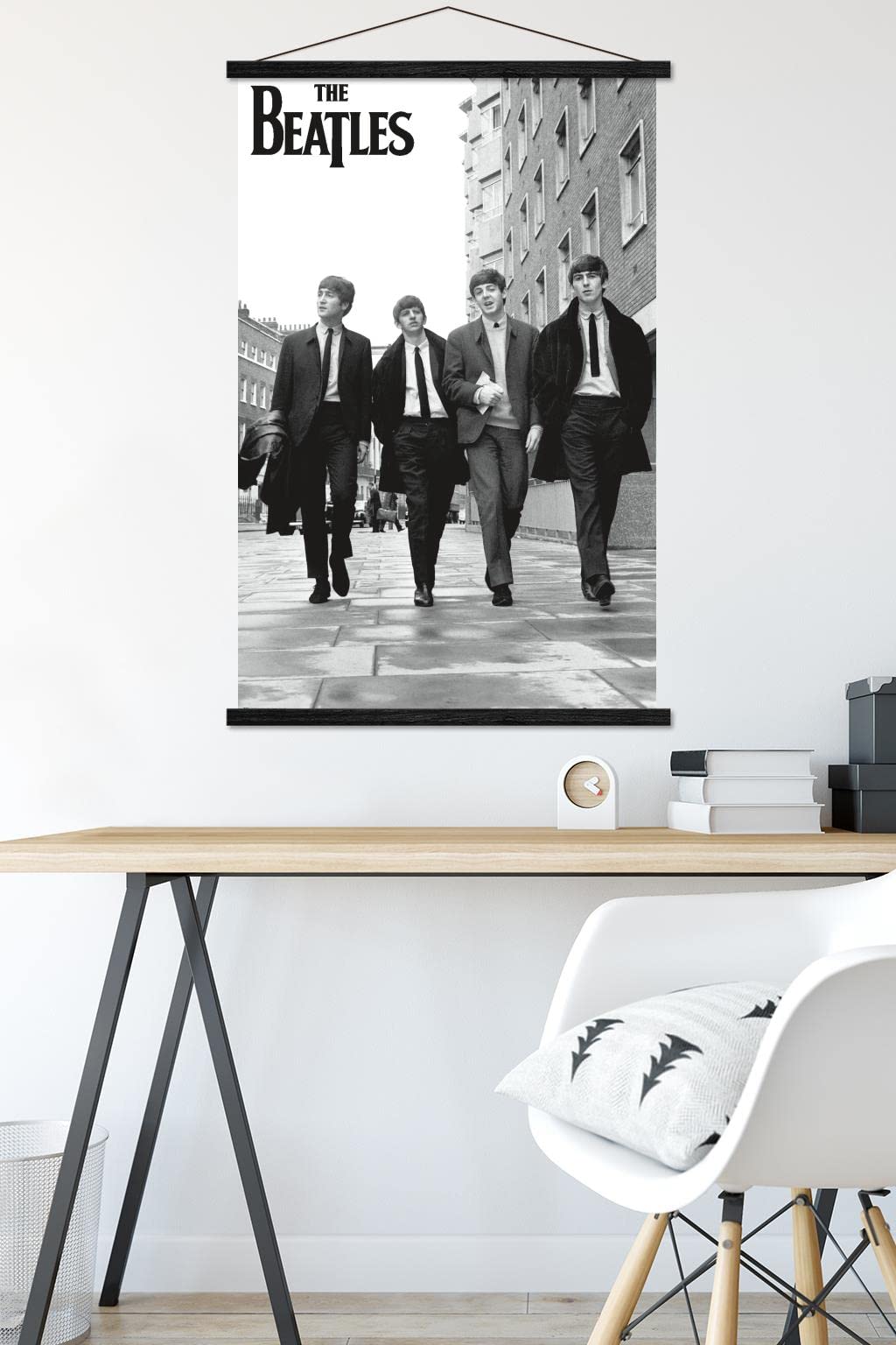 Trends International The Beatles - In London Wall Poster, 22.375'' X 34'', Premium Print And Black Hanger Bundle