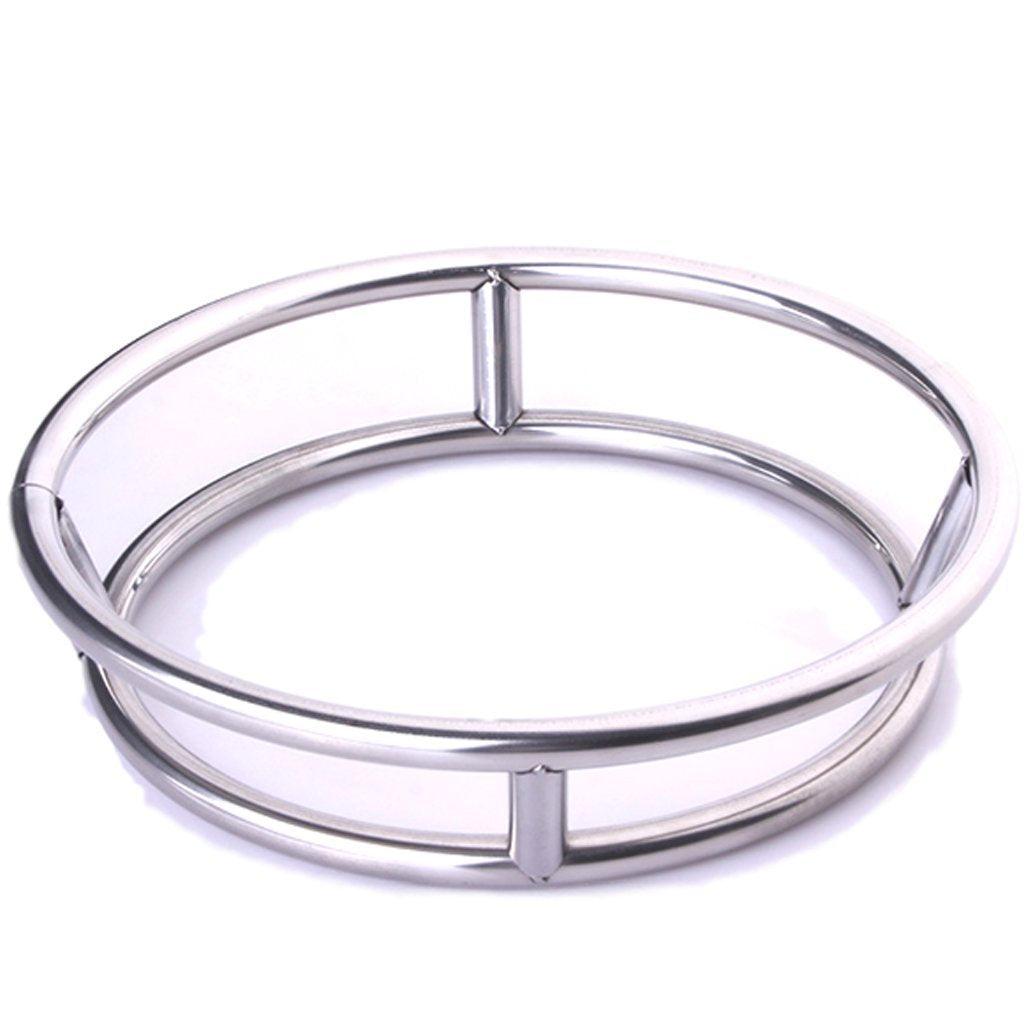 Rluii Wok Ring/Stainless Steel Wok Rack Insulated Pot Mats Cookware Ring/Wok Accessories