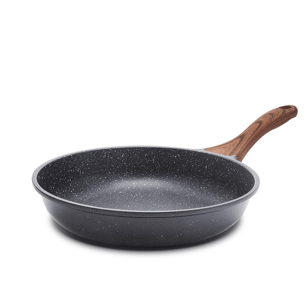 SENSARTE 12.5 Inch Nonstick Frying Pan Skillet, Swiss Granite Coating Omelette Pan, Healthy Stone Cookware Chefs Pan, PFOA Free