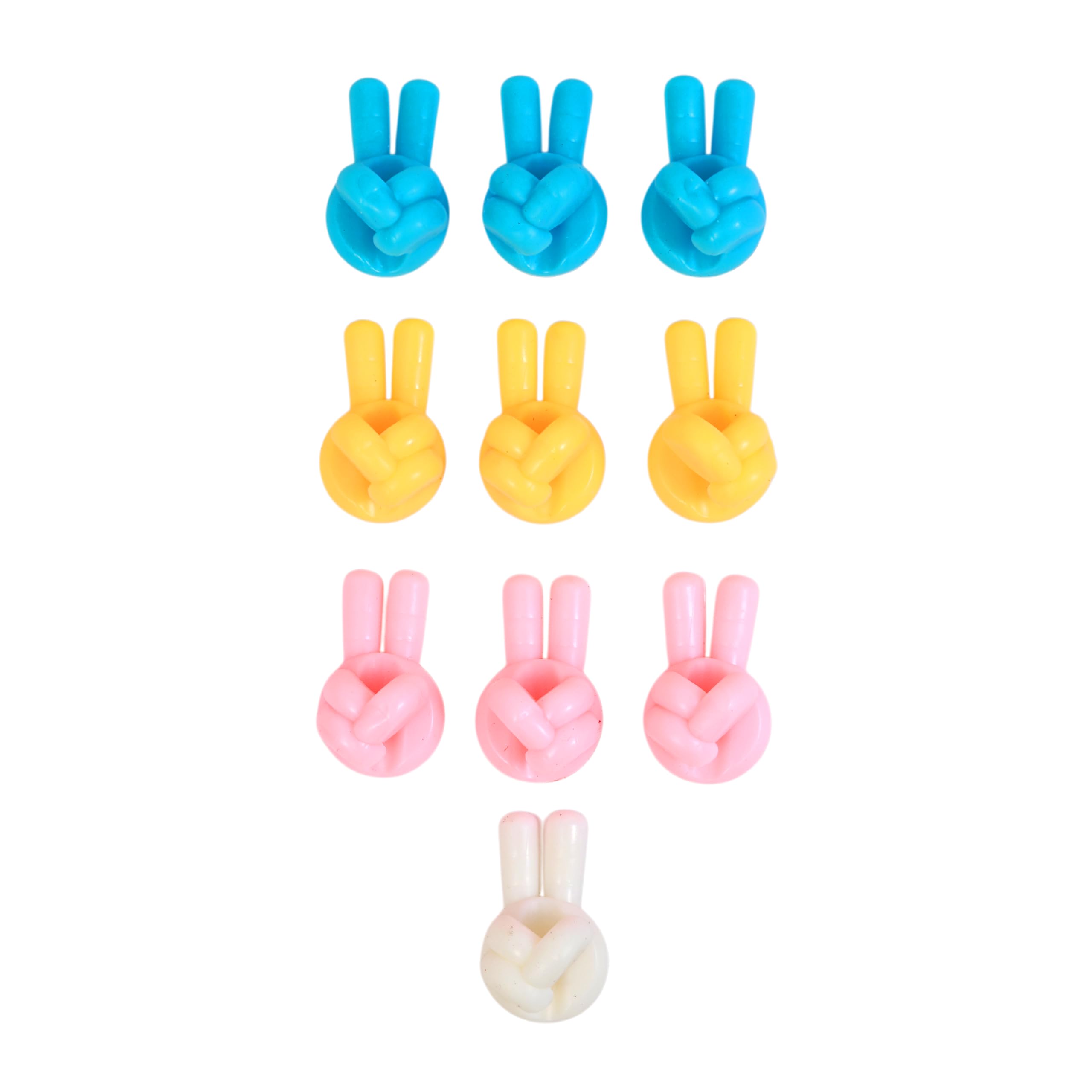 Oafish Crafty Creations Silicon Thumb Wall Hooks Multicolor Self Adhesive NailFree Utility Hooks Cable Organizer Clips Key Hang