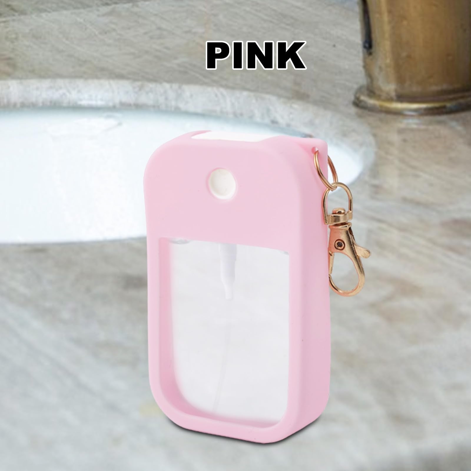 Lasuroa 2Pcs Hand Sanitizer Spray Case, Thickened Protective Silicone Case Compatible With Touchland Hand Sanitizer Spray With K