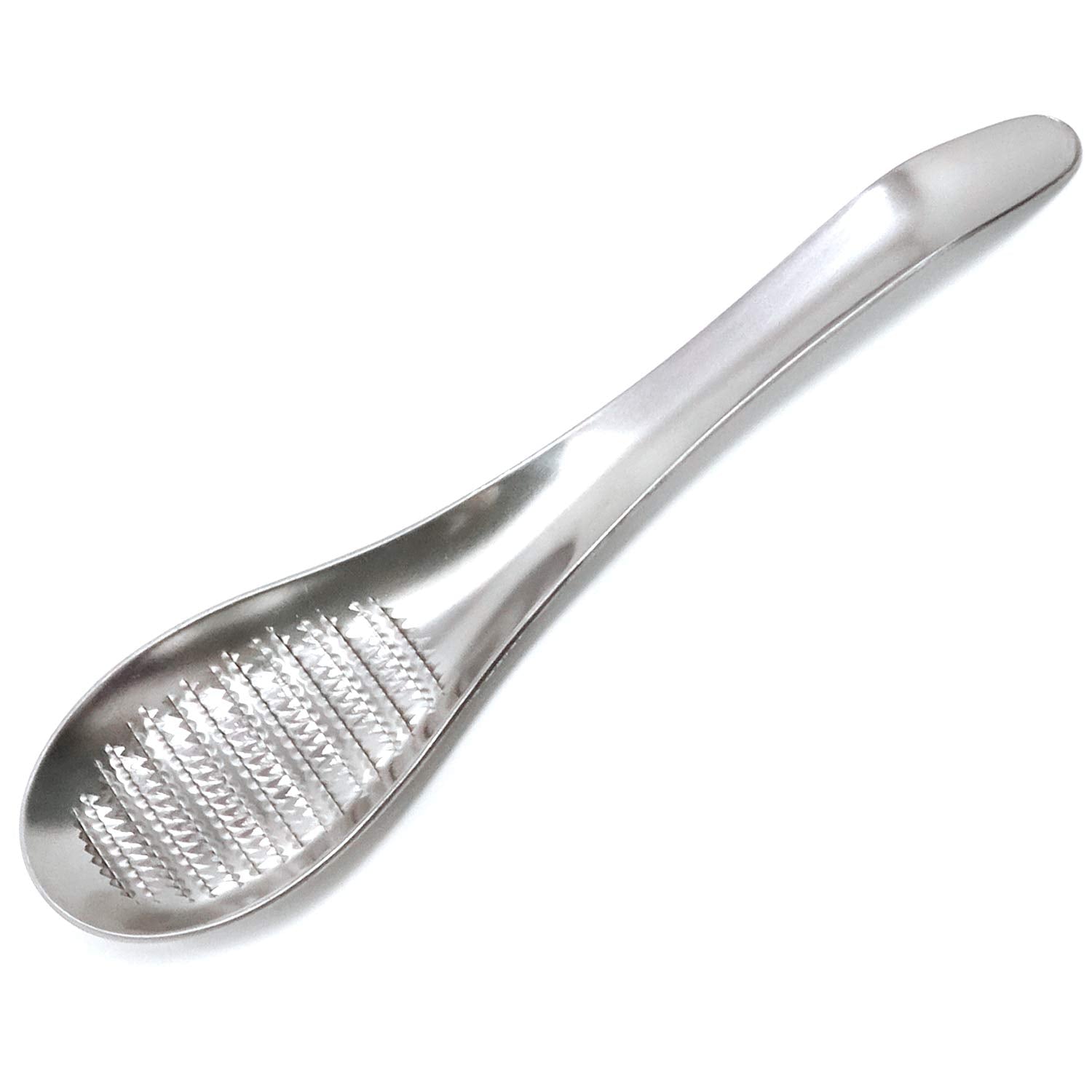 Honbay 1Pcs Stainless Steel Garlic Ginger Fruits Root Vegetable Grater Grinder Spoon For Kitchen