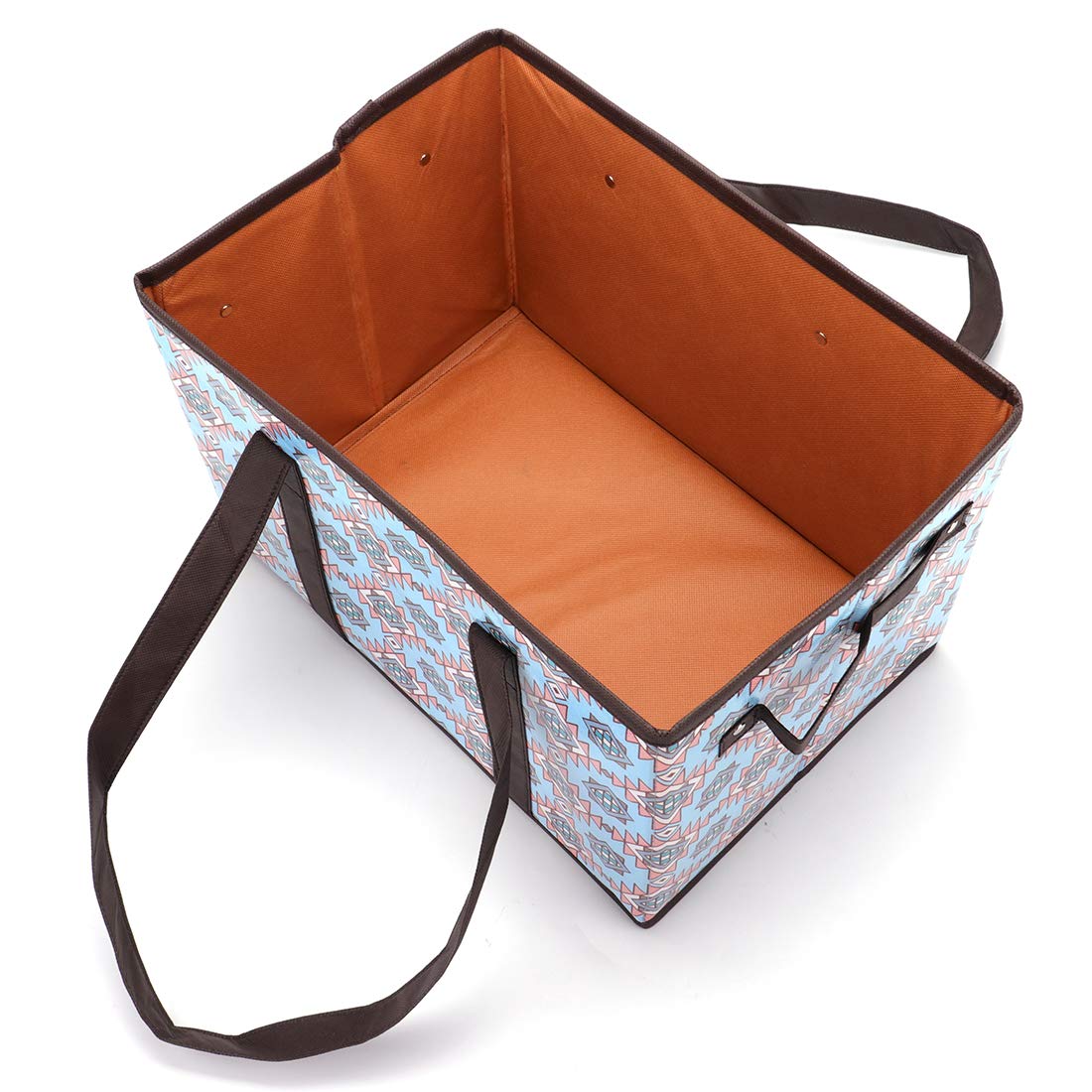 Foraineam Reusable Grocery Bags Set Durable Heavy Duty Tote Bag Collapsible Grocery Shopping Box Bag With Reinforced Bottom, Pac