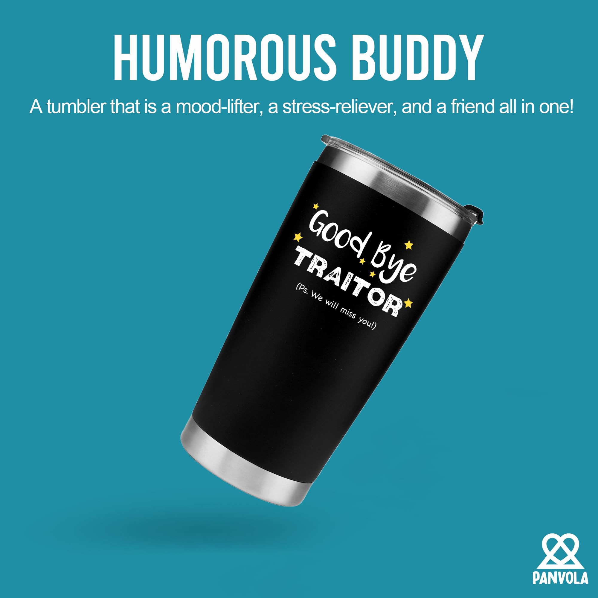 Goodbye Traitor Ps We Will Miss You Vacuum Insulated Tumbler Farewell Gifts For Coworkers Retirement Going Away Retired Boss Nei