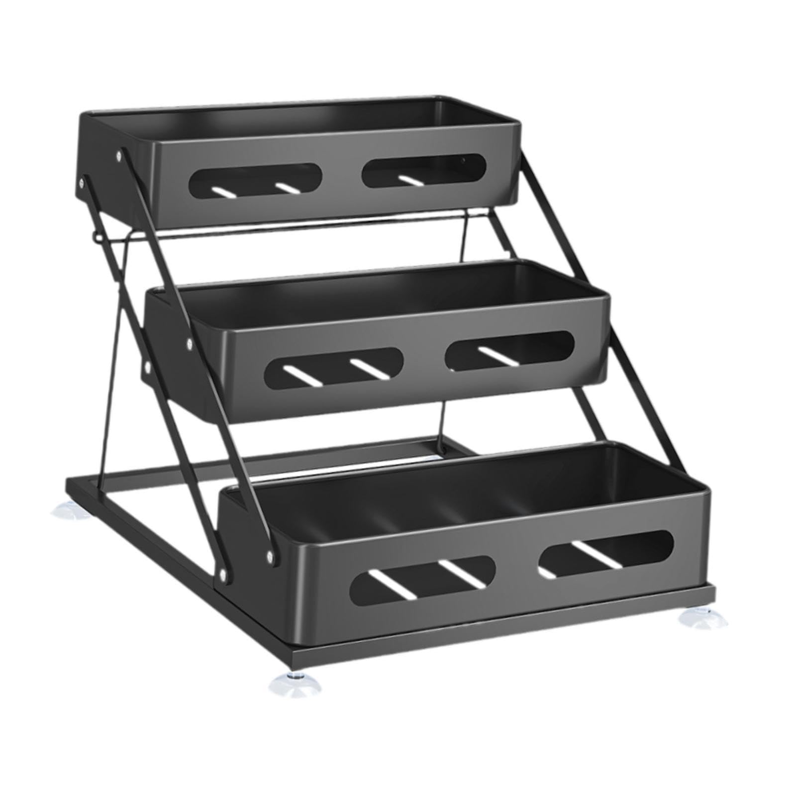 Trendynest 3 Tier Spice Rack Stable Space Saving Seasoning Holder For Pantry Table Cafe