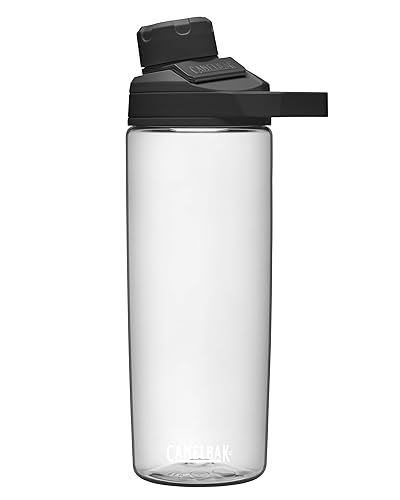camelBak chute Mag BPA Free Water Bottle with Tritan Renew - Magnetic cap Stows While Drinking  20oz  clear