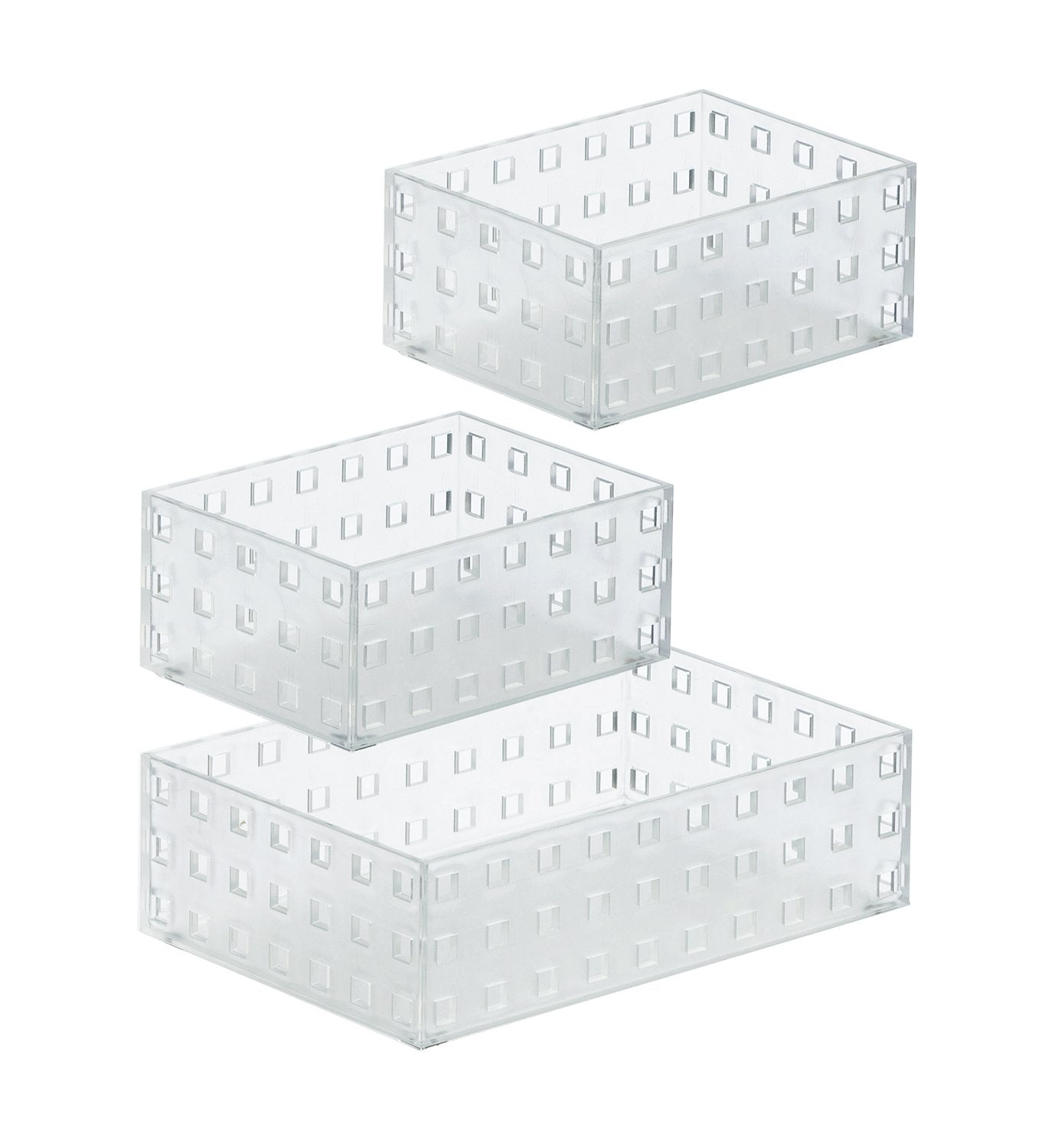 Like-It Bricks 90012 Storage Bin, Translucent White