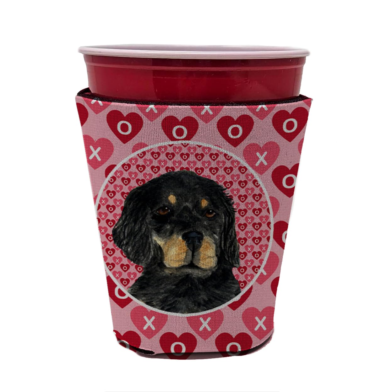 Caroline'S Treasures Ss4515Rsc Gordon Setter Hearts Love And Valentine'S Day Red Cup Hugger Cup Cooler Sleeve Hugger Machine Was
