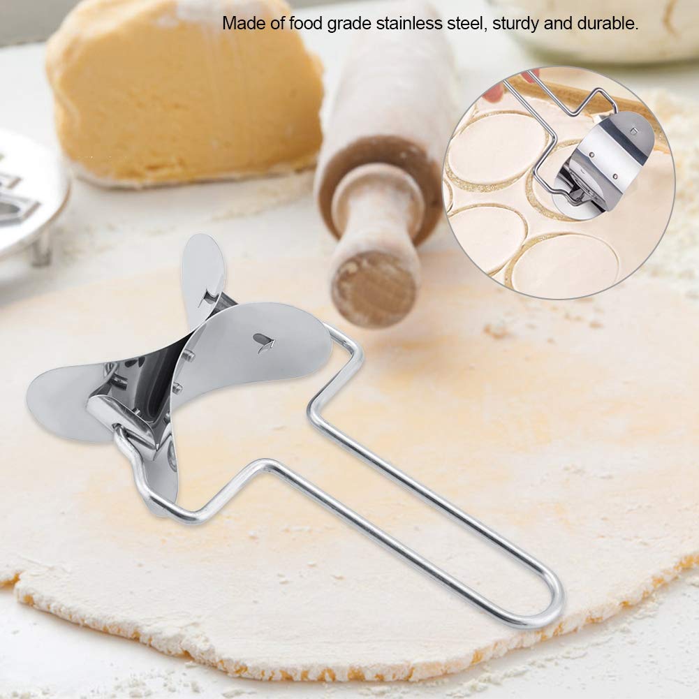 Stainless Steel Dumpling Wrapper Skin Dough Cutter Circle Roller Ravioli Dumpling Maker Cooking Utensils Kitchen Accessories