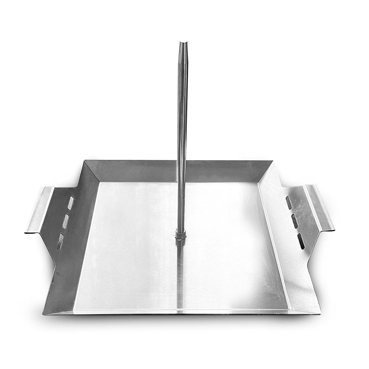 Grillvana Stainless Steel Vertical Skewer For Tacos Al Pastor, Shawarma, Kebabs- Bbq Grilling Accessory W/ 2 Removable Spikes (8