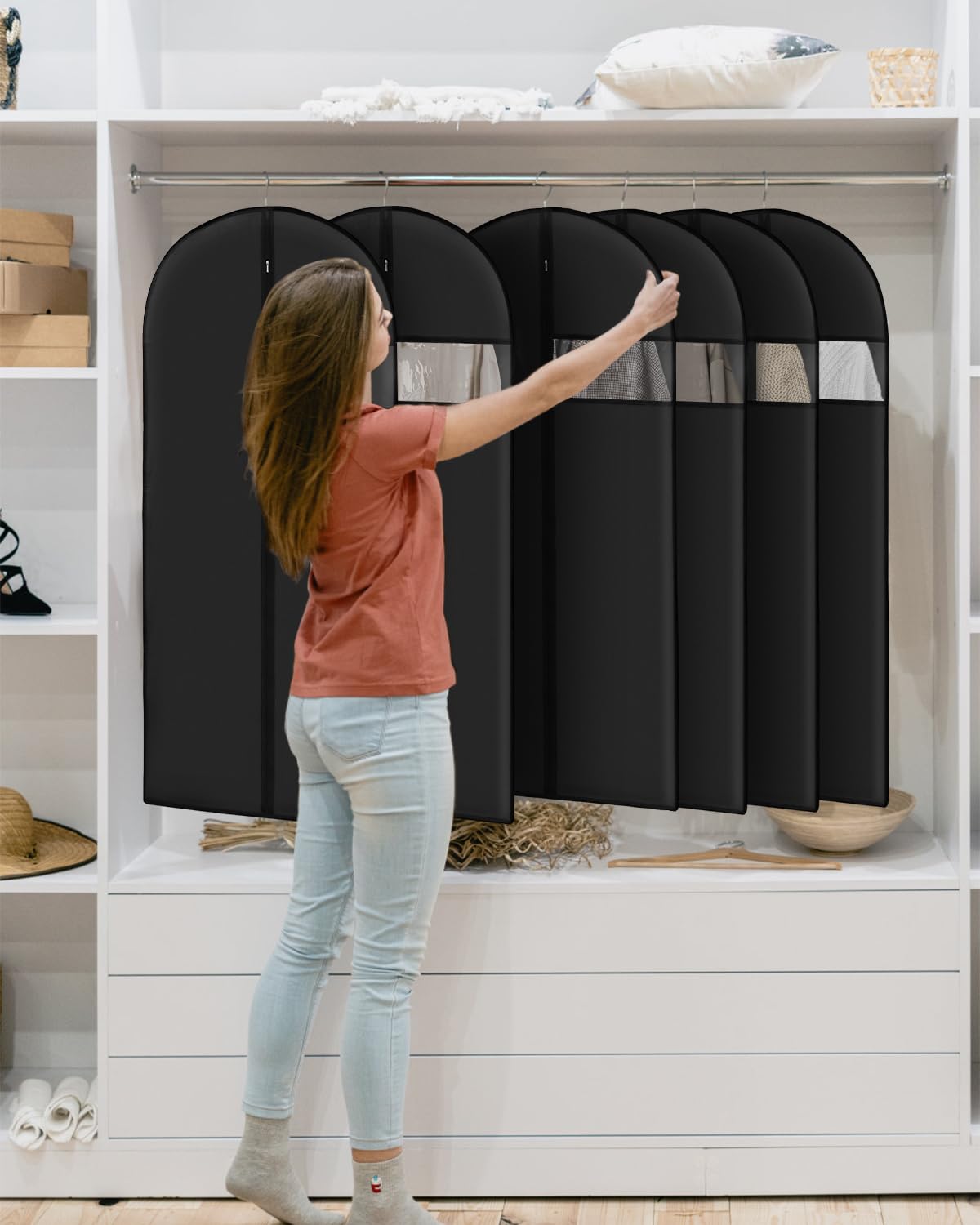 Garment Bags For Hanging Clothes (8 Packs