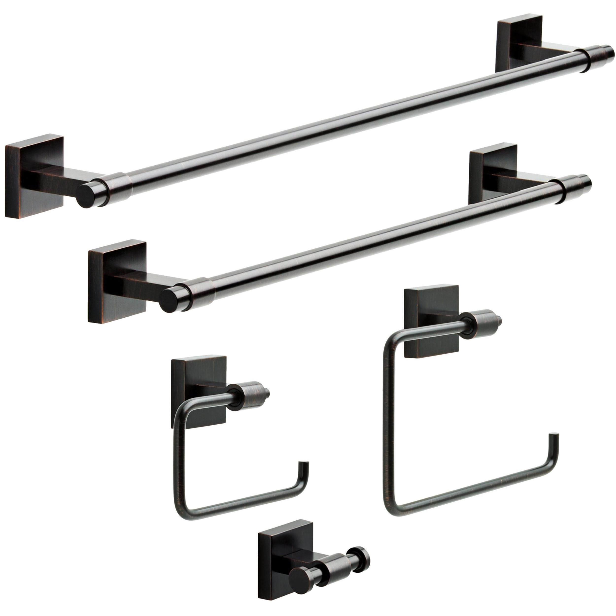 Franklin Brass Maxted (1-Pack) 24 Towel Rack For Bathroom, Venetian Bronze Towel Bar For Bathroom Wall Towel Holder Rod Wall M