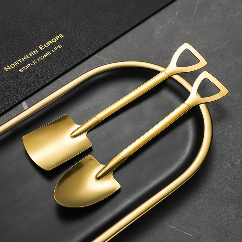 10Pcs Dessert Spoon Shovel Spoon Coffee Spoon Dessert Spoons For Edible Ice Cream Dessert Coffee Tea Sundaes