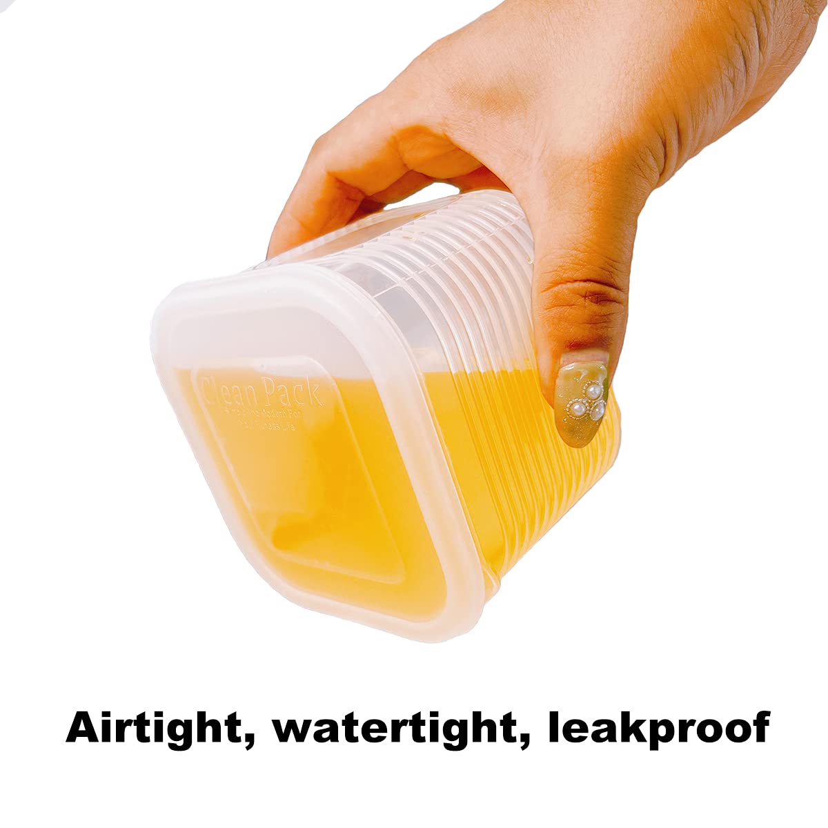 Tetebak Food Storage Containers With Lids Airtight - 6Pcs Removable Individual Bpa-Free Plastic Food Containers For Pantry Organ