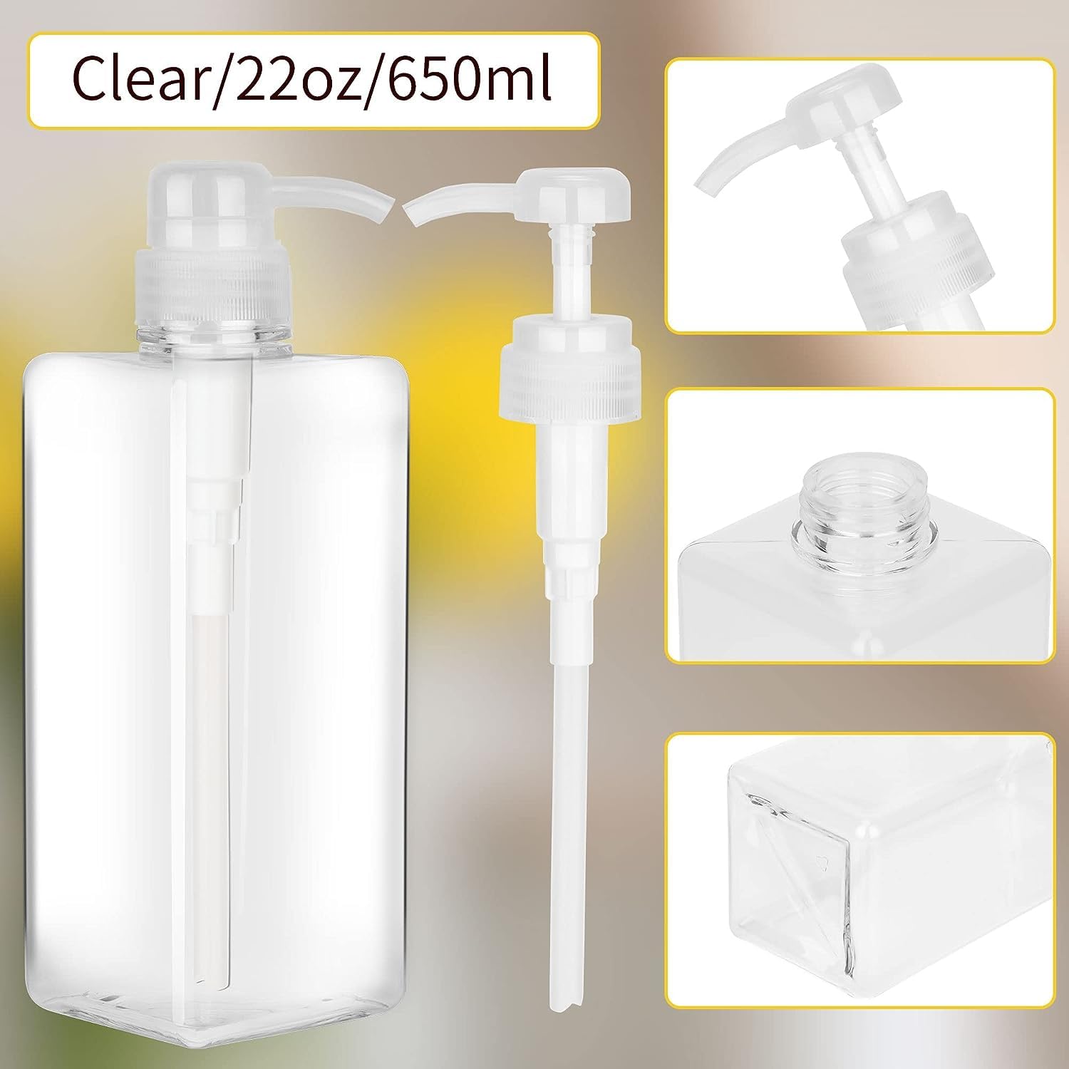 Premium Refillable Soap Dispenser Bottles | Convenient And Elegant Dispenser For Shampoo, Lotion, Soap Or Hand Wash In Kitchen O