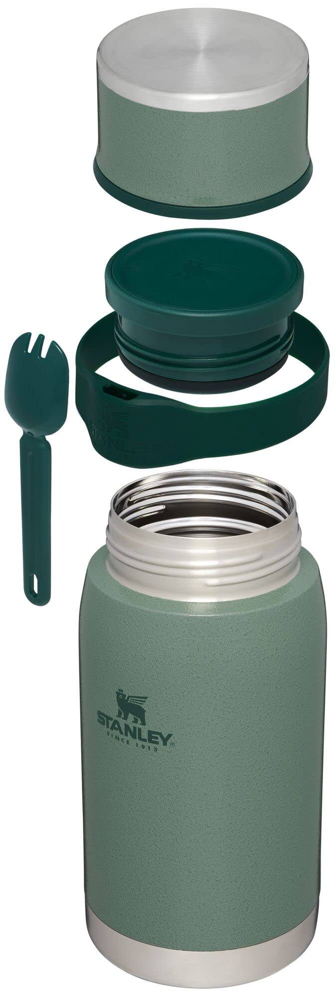 Stanley Adventure To Go Insulated Food Jar With Cup Lid And Spork - 36Oz - Stainless Steel Insulated Food Container - Bpa-Free A