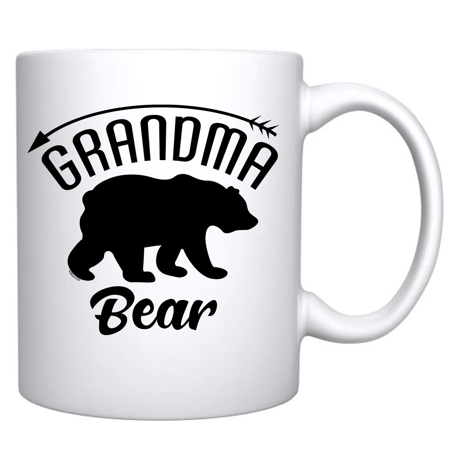 Veracco Grandma Bear Ceramic Coffee Mug Funny Bear Mother 's Day Gifts For Granny Nana (White, Ceramic)