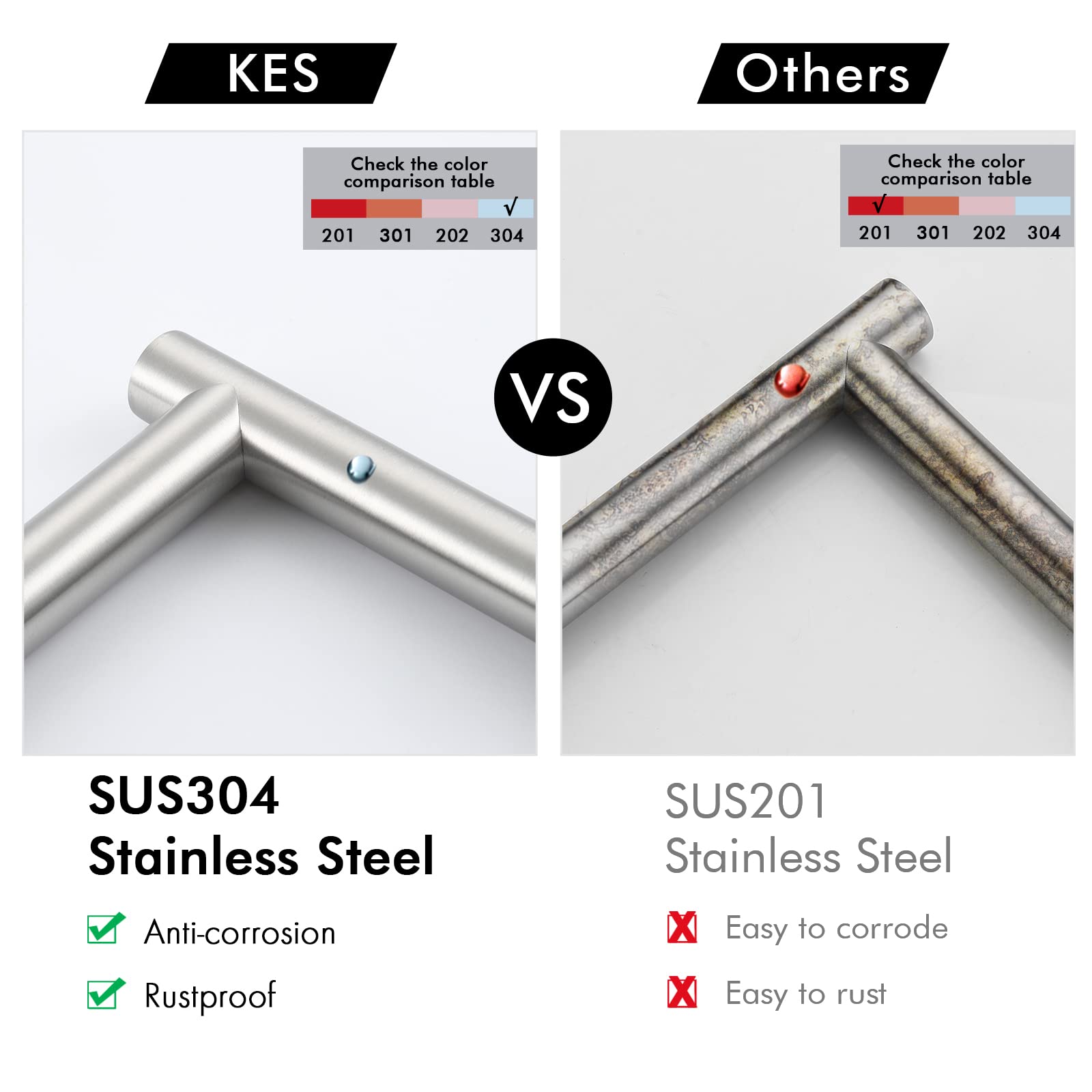 KES Toilet Paper Holder Stand 29.5 Inches  Free Standing Toilet Paper Storage with Marble Base Toilet Roll Holder for Bathroom  SUS304 Stainless Steel Brushed Finish  BPH288-2