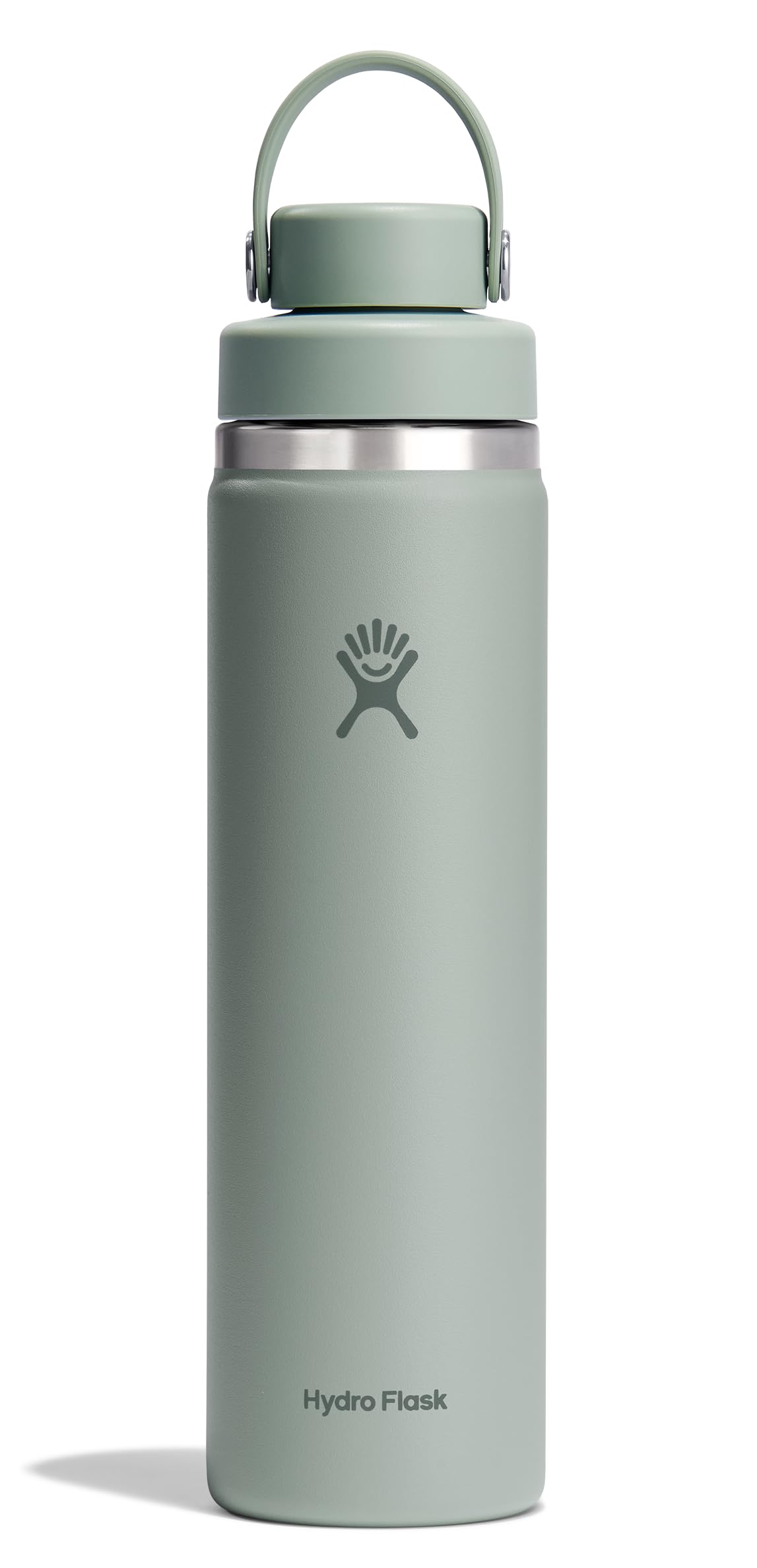 Hydro Flask Water Bottle - Insulated Stainless Steel - Wide Chug Lid, Non Spill, Leakproof in 24 Oz Tonal Agave Green