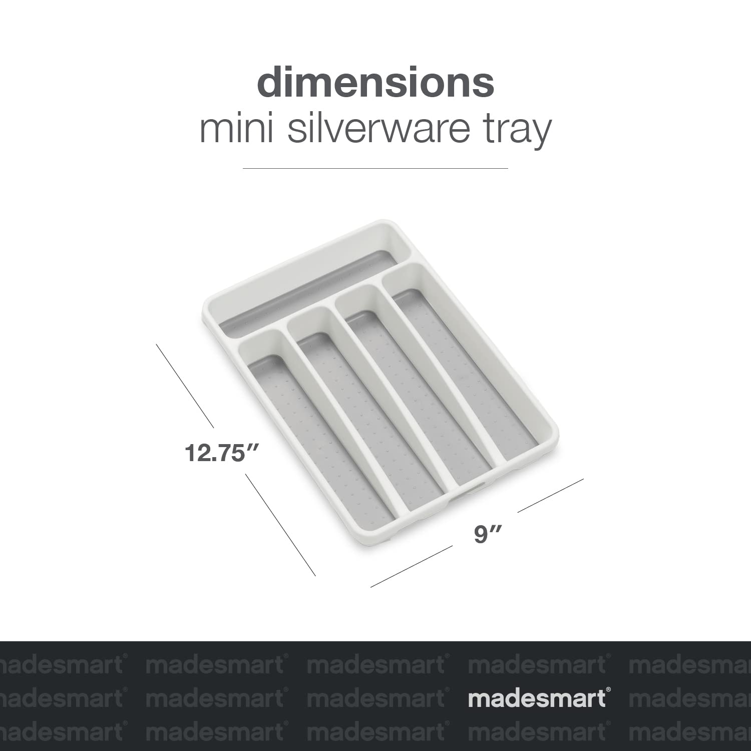Madesmart Mini Silverware Tray, White