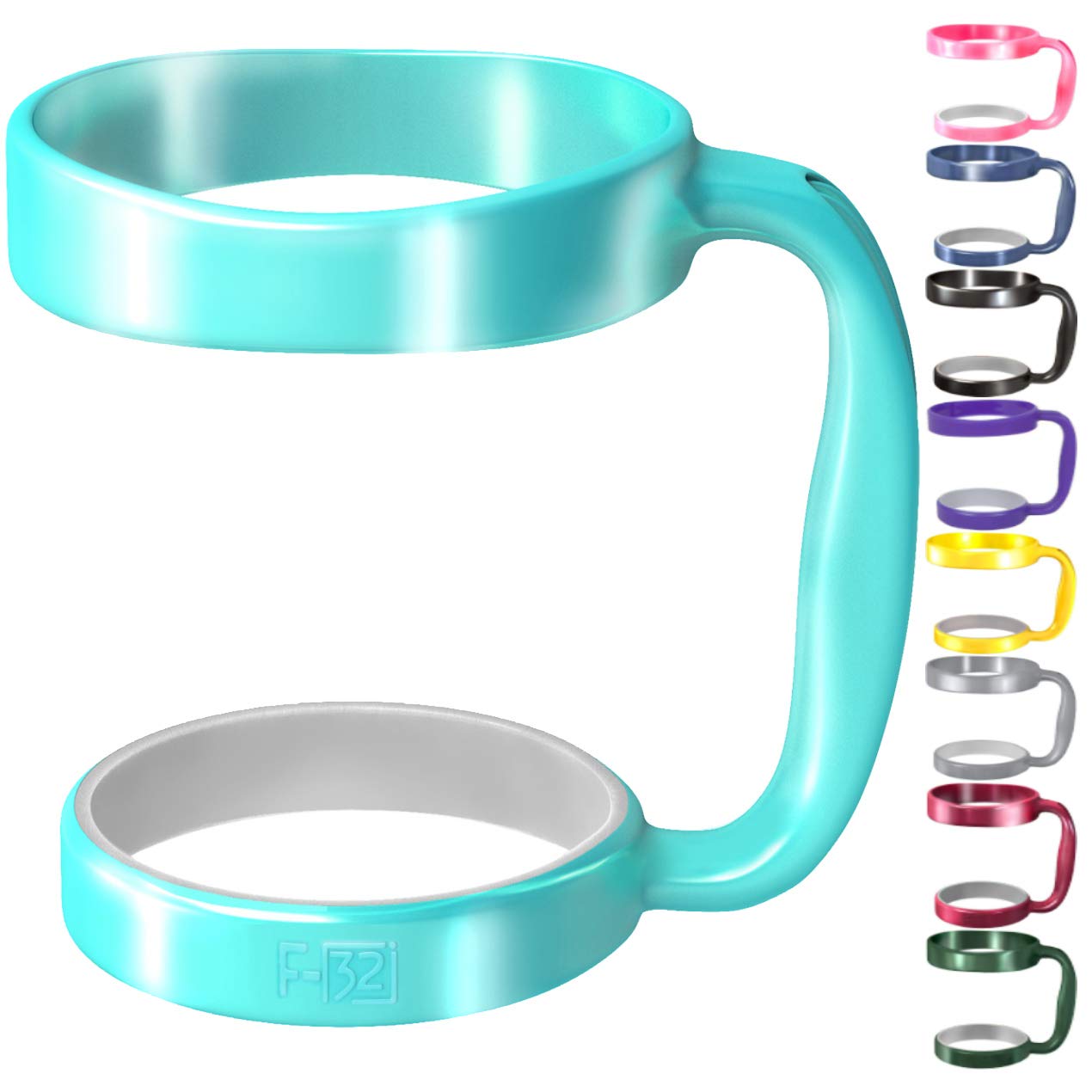 F-32 Handle - 19 COLORS - 40Oz, 30oz or 20oz size available - Compatible with 30 oz YETI and 30 oz. OZARK TRAIL Tumbler Travel M