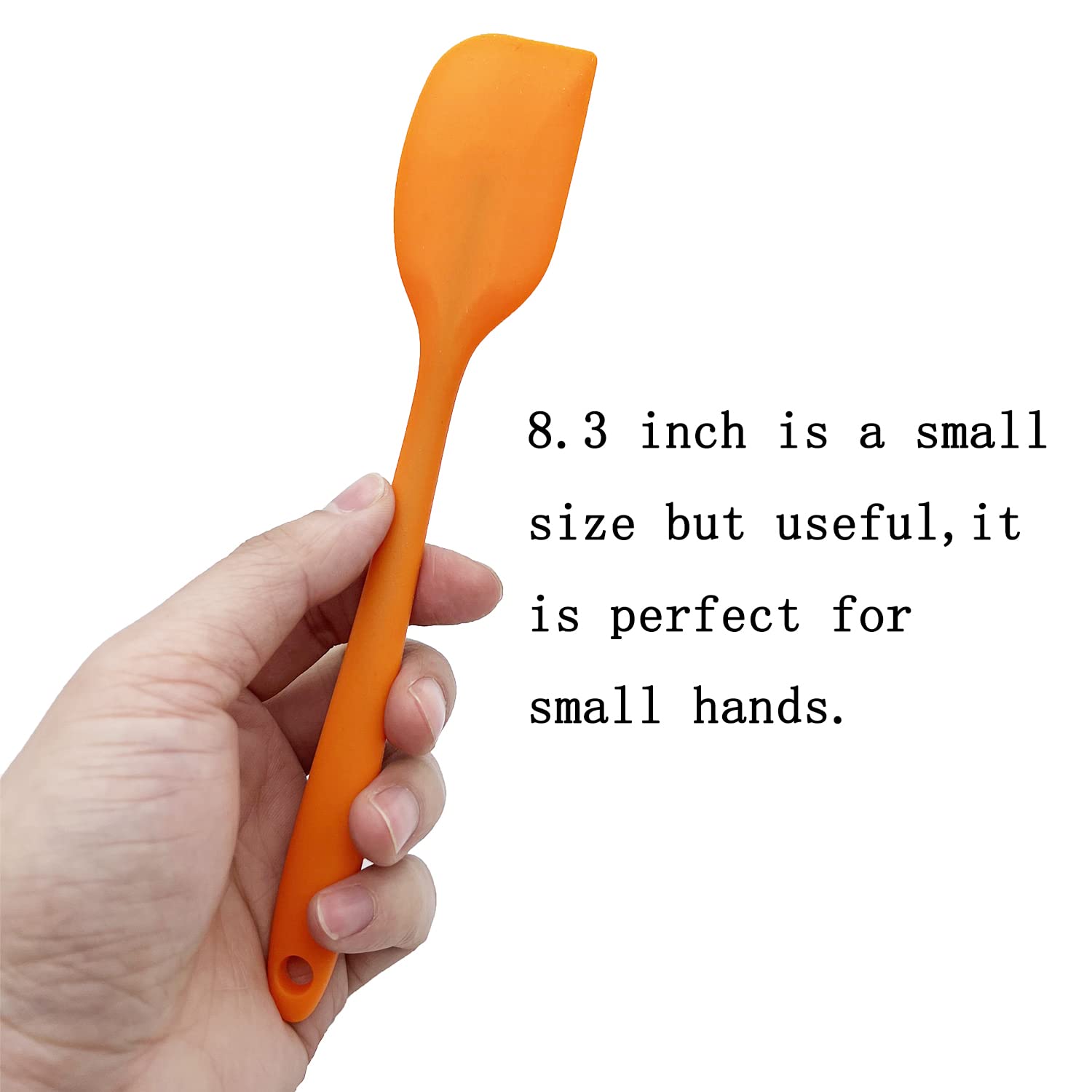6 Pcs Silicone Spatulas, 8.3 Inch Small Rubber Spatula Heat Resistant Non-Stick Flexible Scrapers Baking Mixing Tool