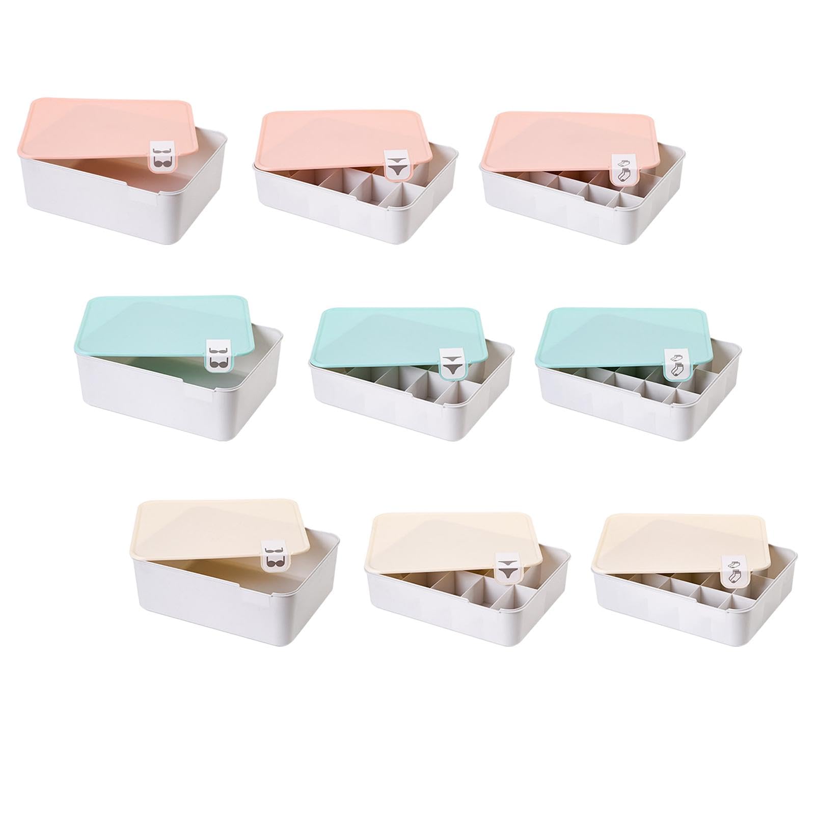 Secret Desire Underwear Storage Box Pp Drawer Organizer Stackable Closet Cabinet Organizer Pink Lid