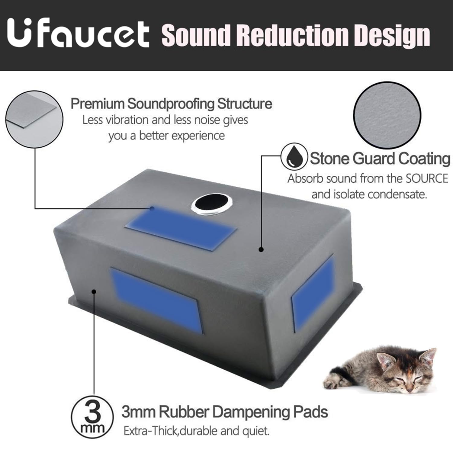 32 Inch Nano Black Undermount Kitchen Sink Stainless Steel Deep Single Bowl, 16-Gauge 32   X19    In Gunmetal Black Rv Sink Comm