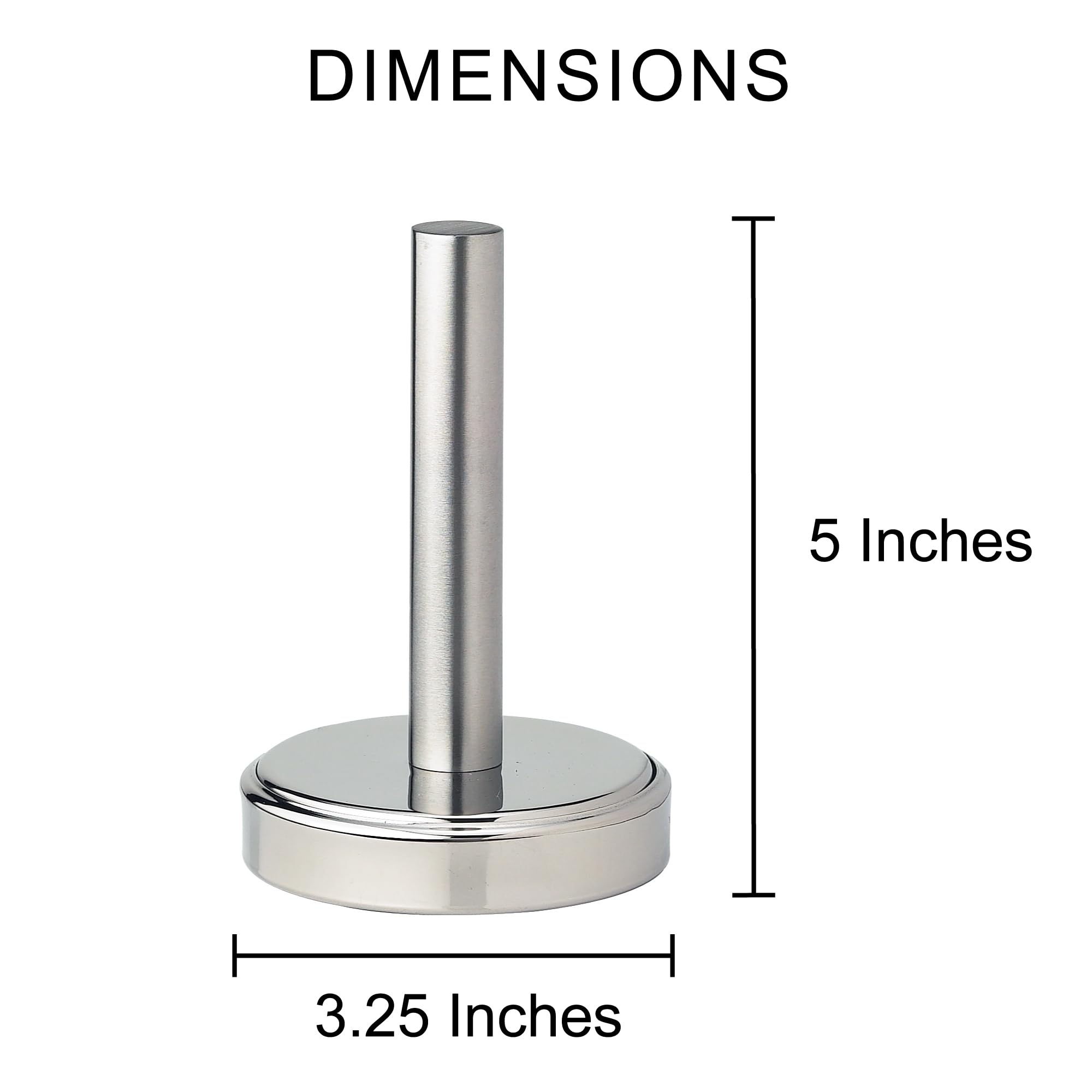 Fante's Stainless Steel Meat Pounder, 5-Inch Tall, 3.25-Inch Surface, Metallic Finish, Model 42151