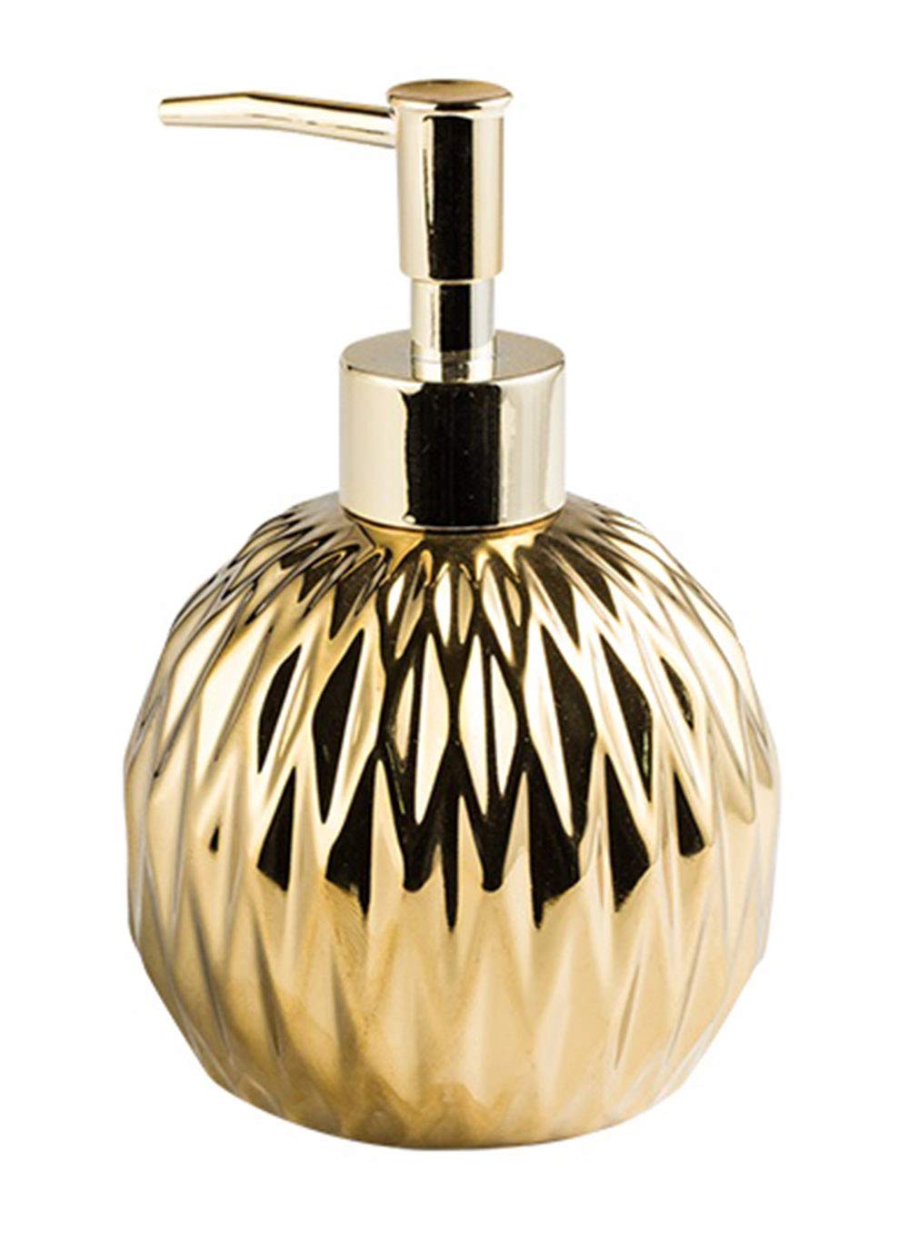 Mozacona Ceramic Relief Soap Dispenser Lotion Bottle With Stainless Pump