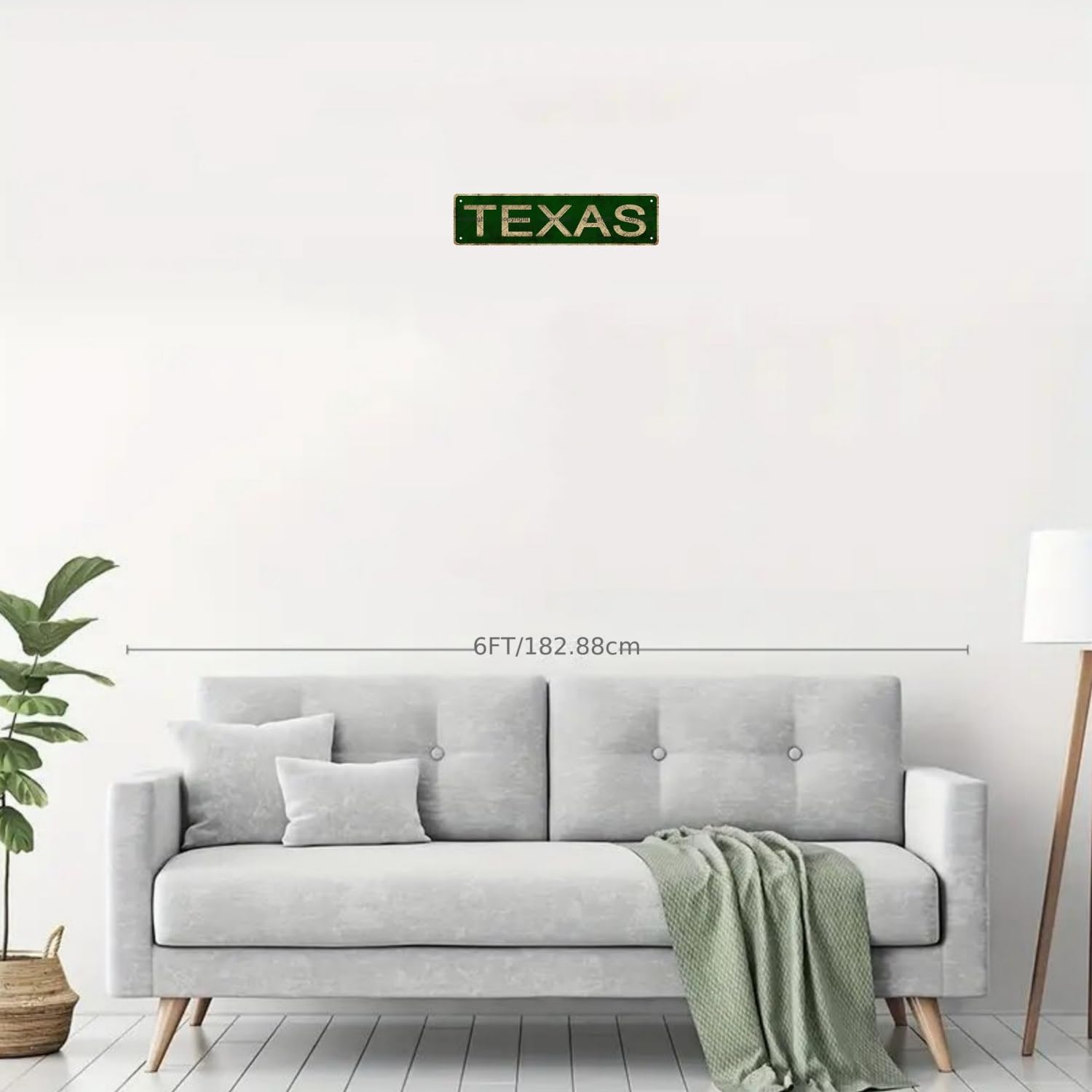 TEXAS LOCATION Metal Tin Street Sign Bar Cafe Garage Cave Home Room Wall Bathroom Farmhouse Garden Porch Patio Decor, 16 x 4 Inc