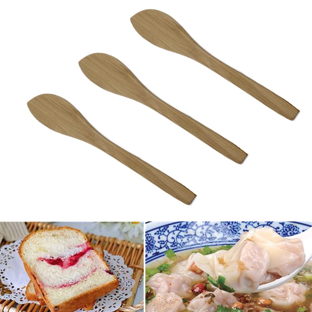 Dumpling Making Filling Tools Wood Stuffing Shovel, Bamboo Wooden Dumpling Mixing Spatula Stirring Spoon For Bread Jam Cream Che