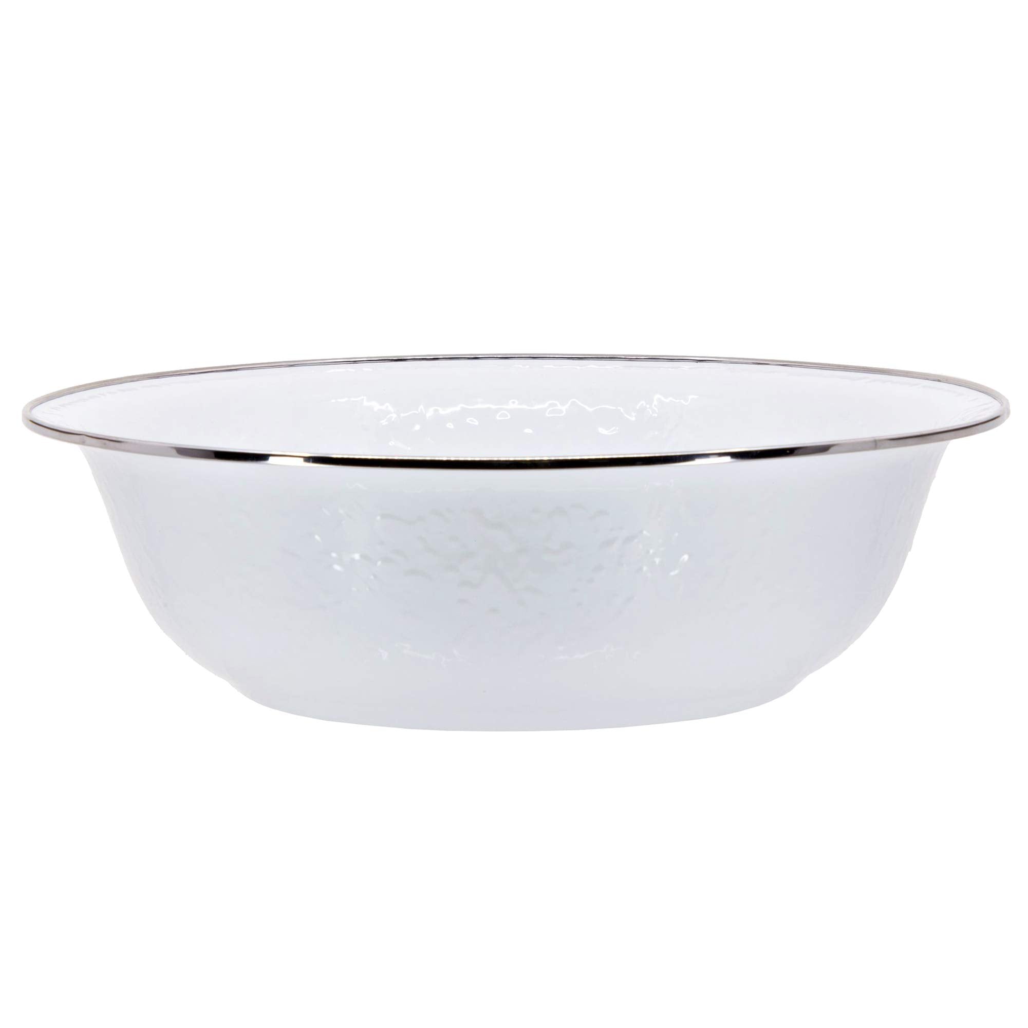 Golden Rabbit Enamelware - 4Qt Serving Bowl (Solid White)