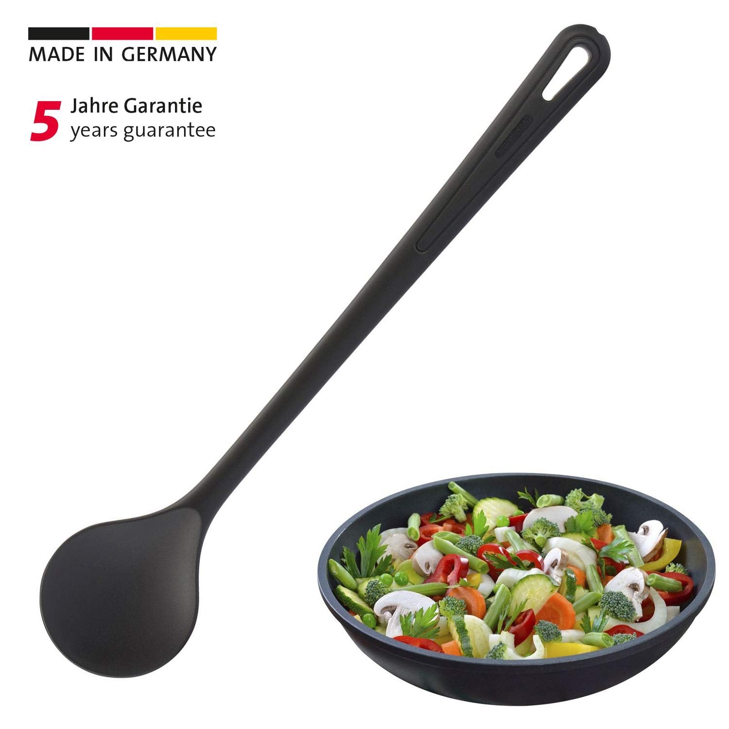 Westmark Mixing Spoon Gentle, 11 X 1.9 X 0.4 Inches, Black