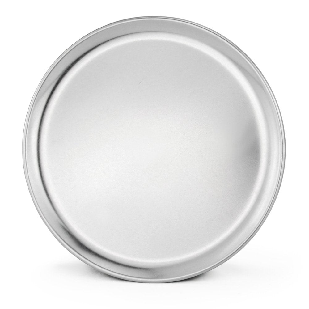 New Star Foodservice 51025 Restaurant-Grade Aluminum Pizza Pan, Baking Tray, Coupe Style, 12-Inch, Pack of 6